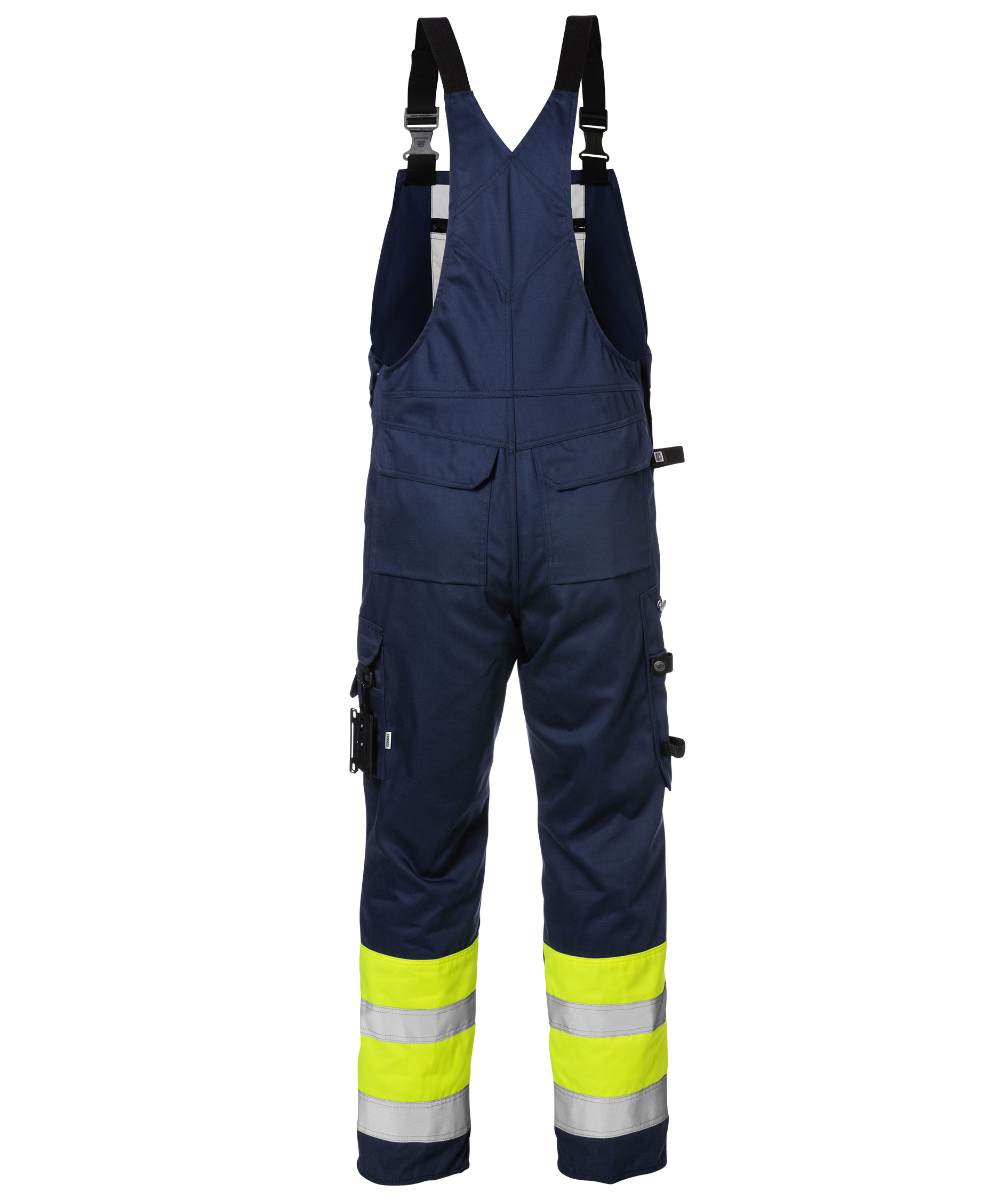 Fristads h&auml;ngselbyxa, Varsel yellow/marinbl&aring;