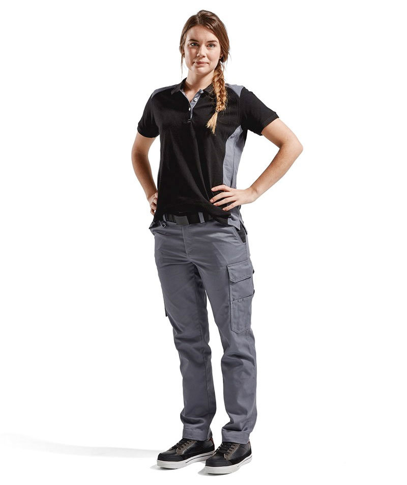 Bl&aring;kl&auml;der women's service trousers, Grey/Black