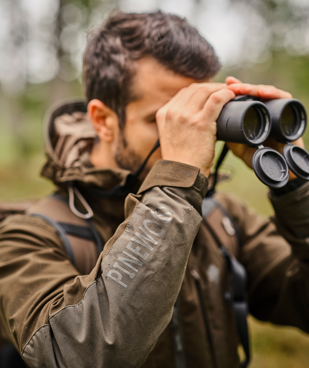 Pinewood Furudal Tracking jakke, Mossgreen/ Dark Mossgreen, large image number 4