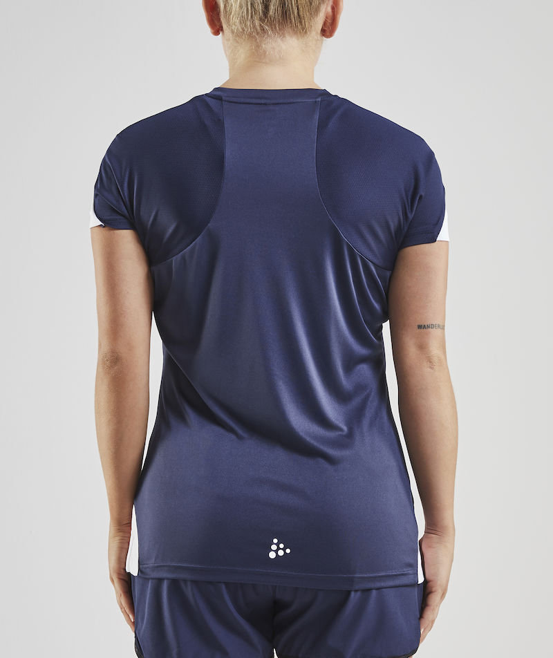 Craft Pro Control Impact T-shirt dam, Navy/Vit, large image number 3