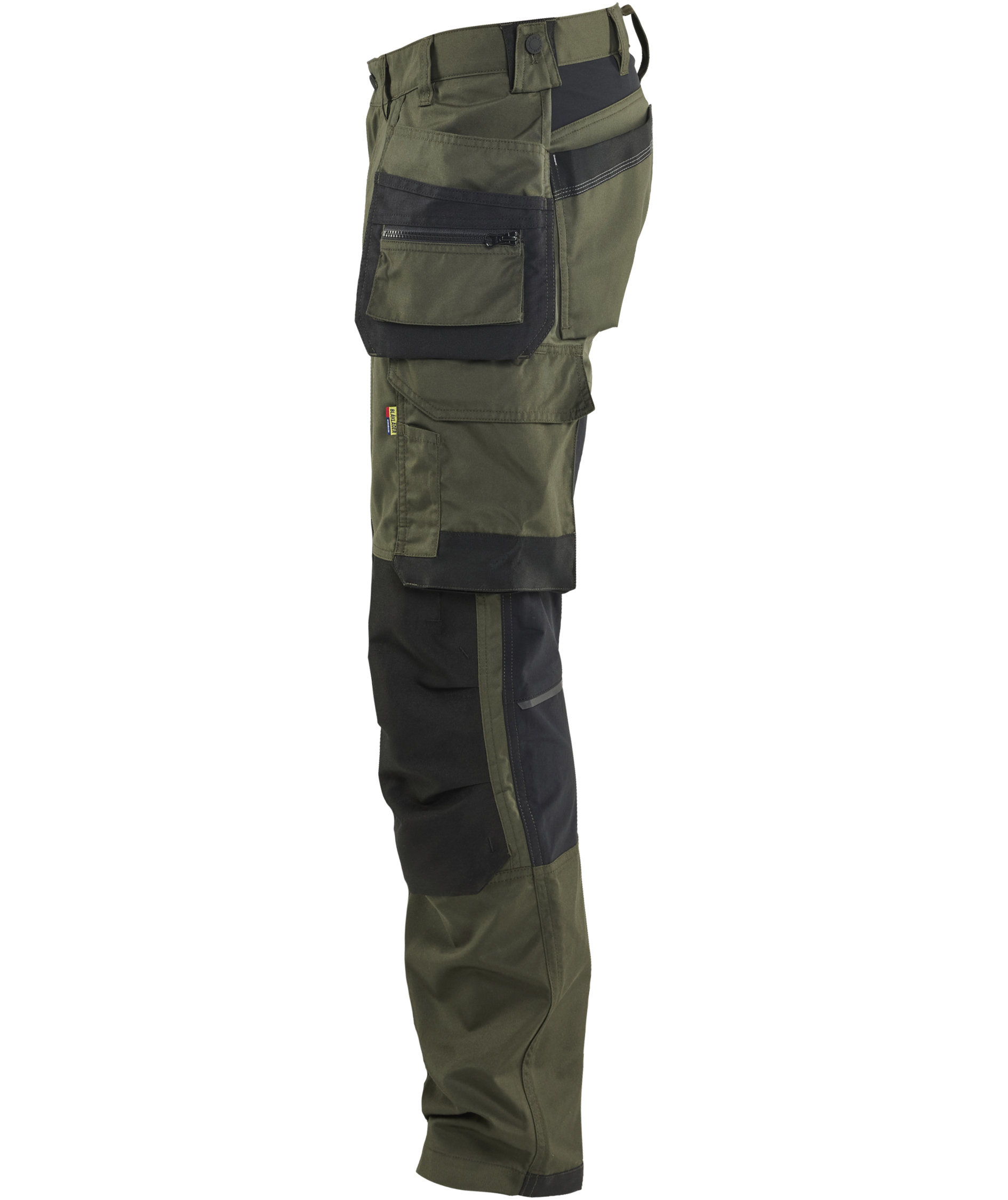 Bl&aring;kl&auml;der craftsman trousers, Forest green/black, large image number 3