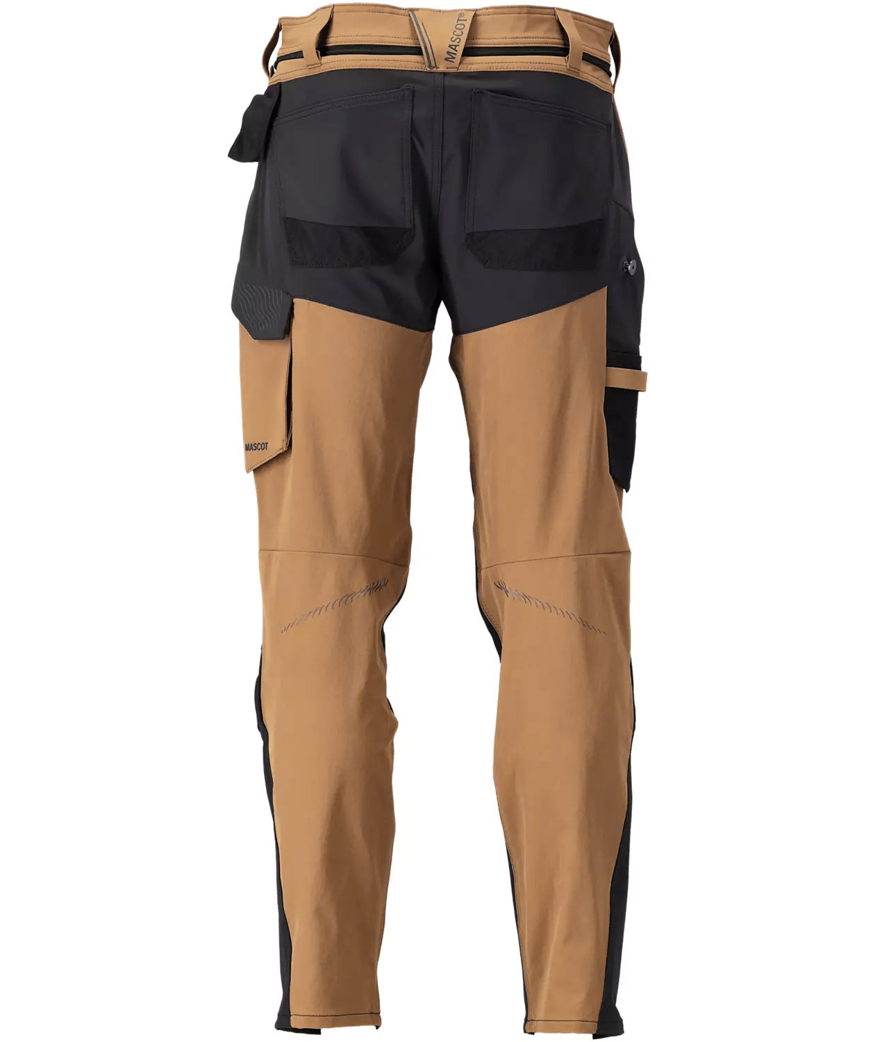 Mascot Customized Arbeitshose full stretch, Nu&szlig;braun/Schwarz, large image number 2