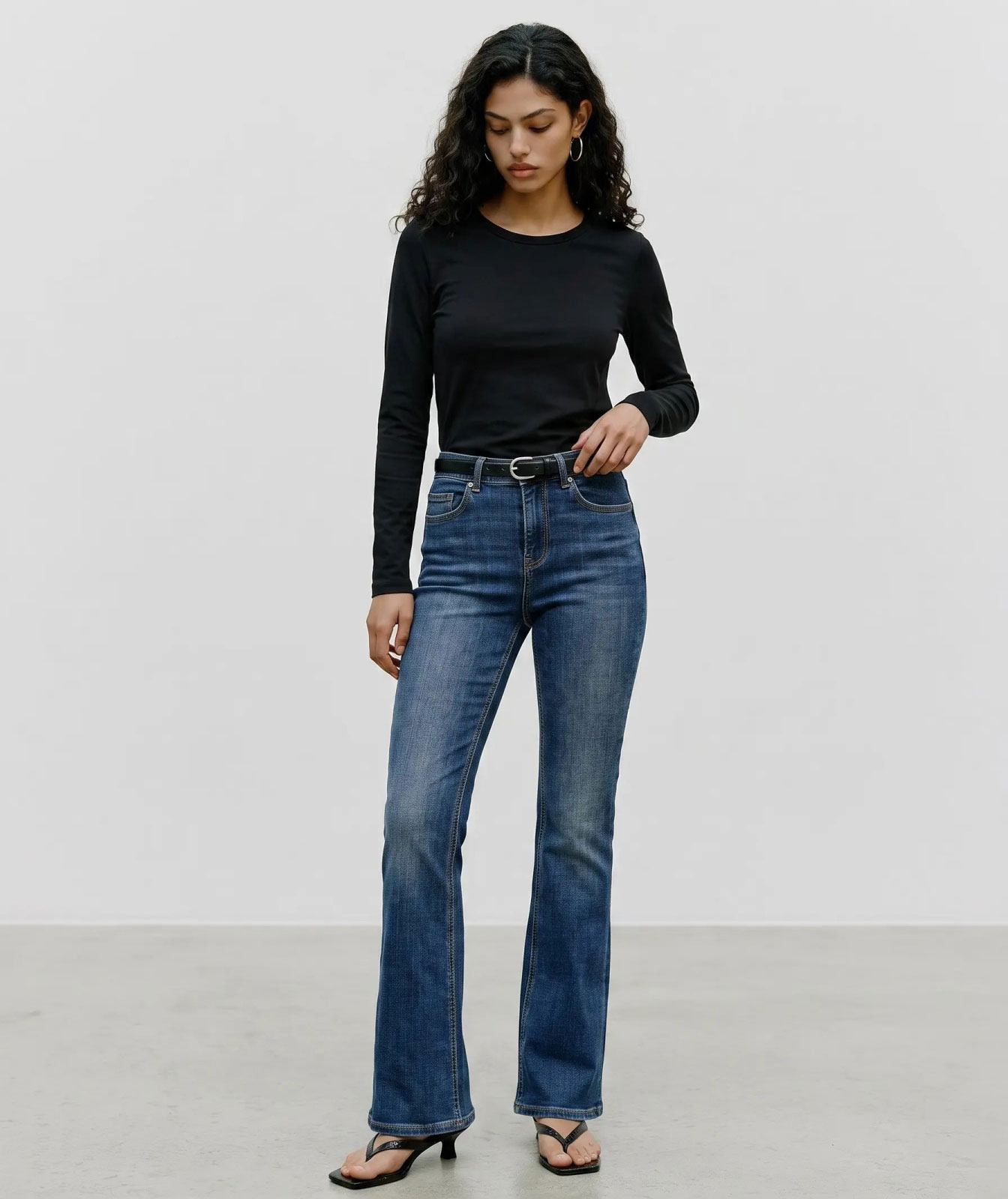 Vero Moda VMADA langermet T-skjorte, Black, large image number 4