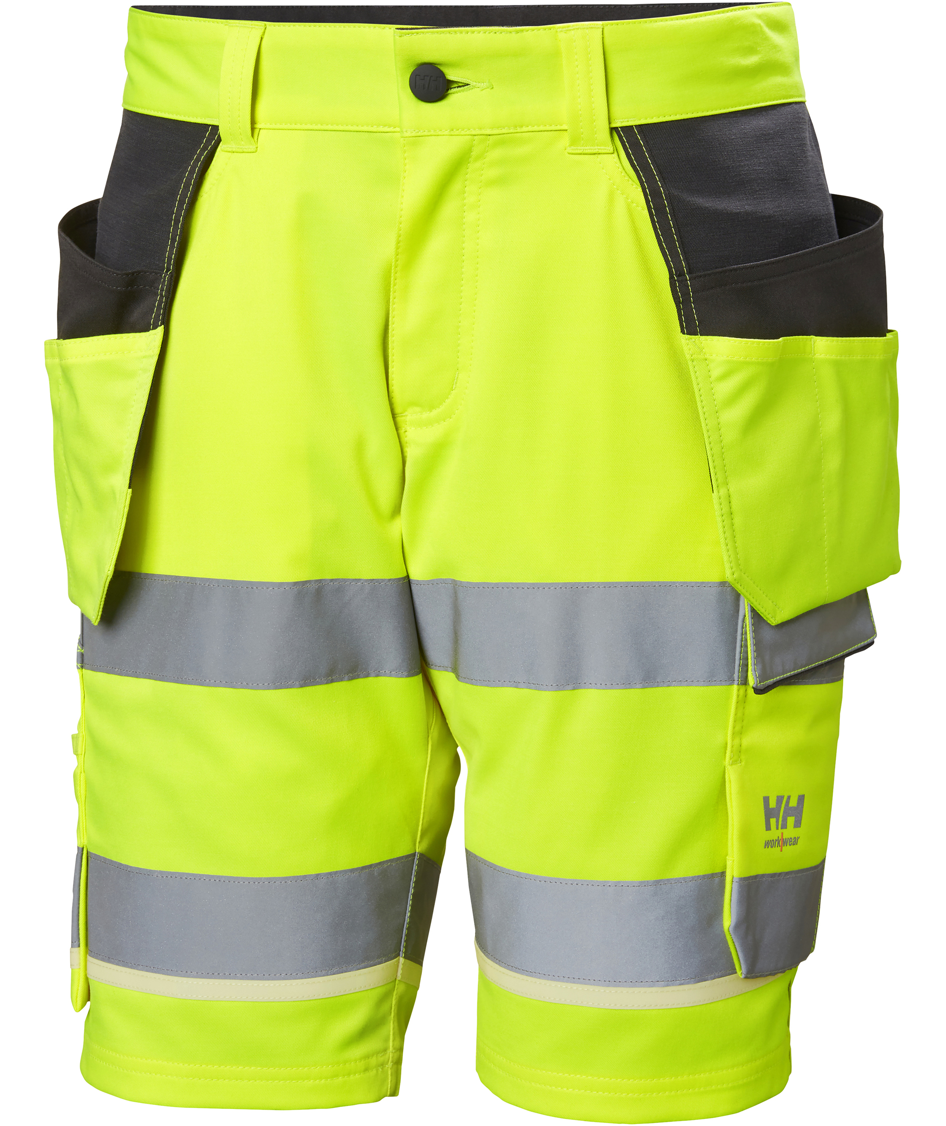 Helly Hansen UC-ME h&aring;ndv&aelig;rkershorts, Hi-vis Gul/Ebony