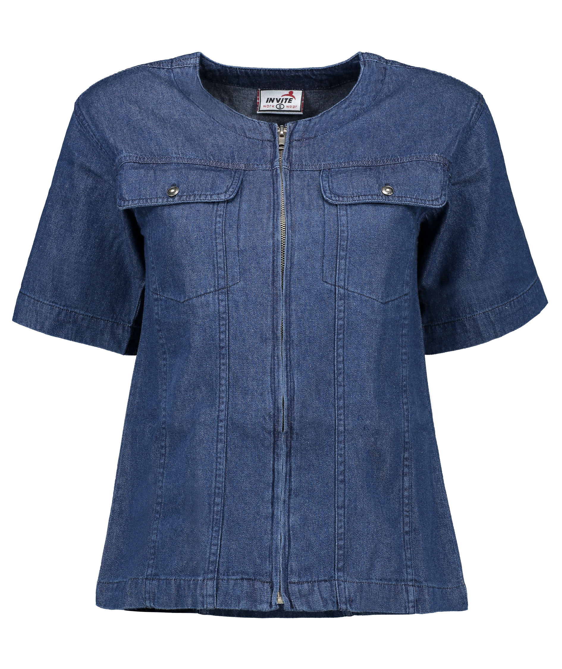 Invite dame vest, Denim, large image number 0