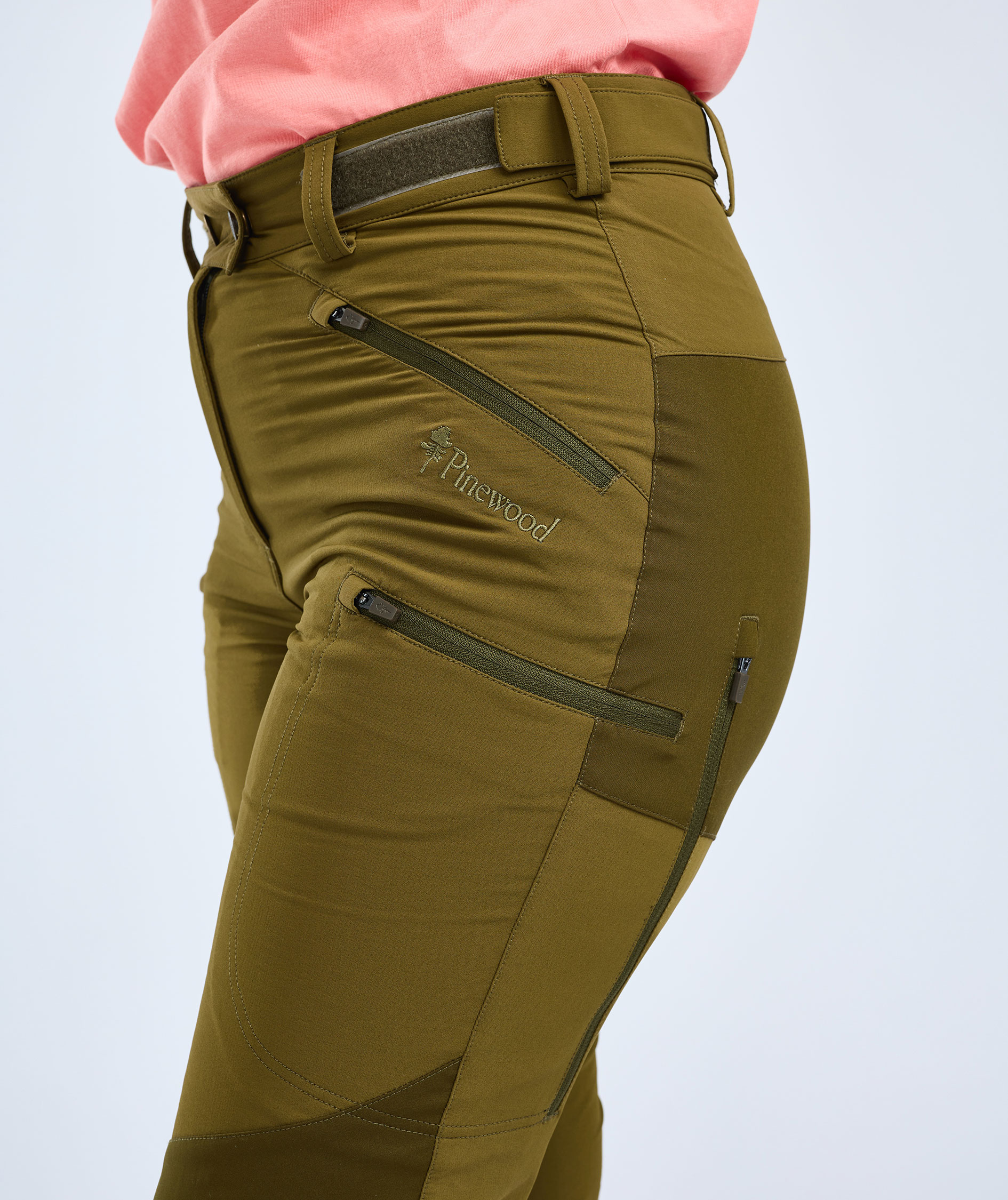Pinewood Brenton damebukser, Olive Green/Hunting Olive, large image number 4