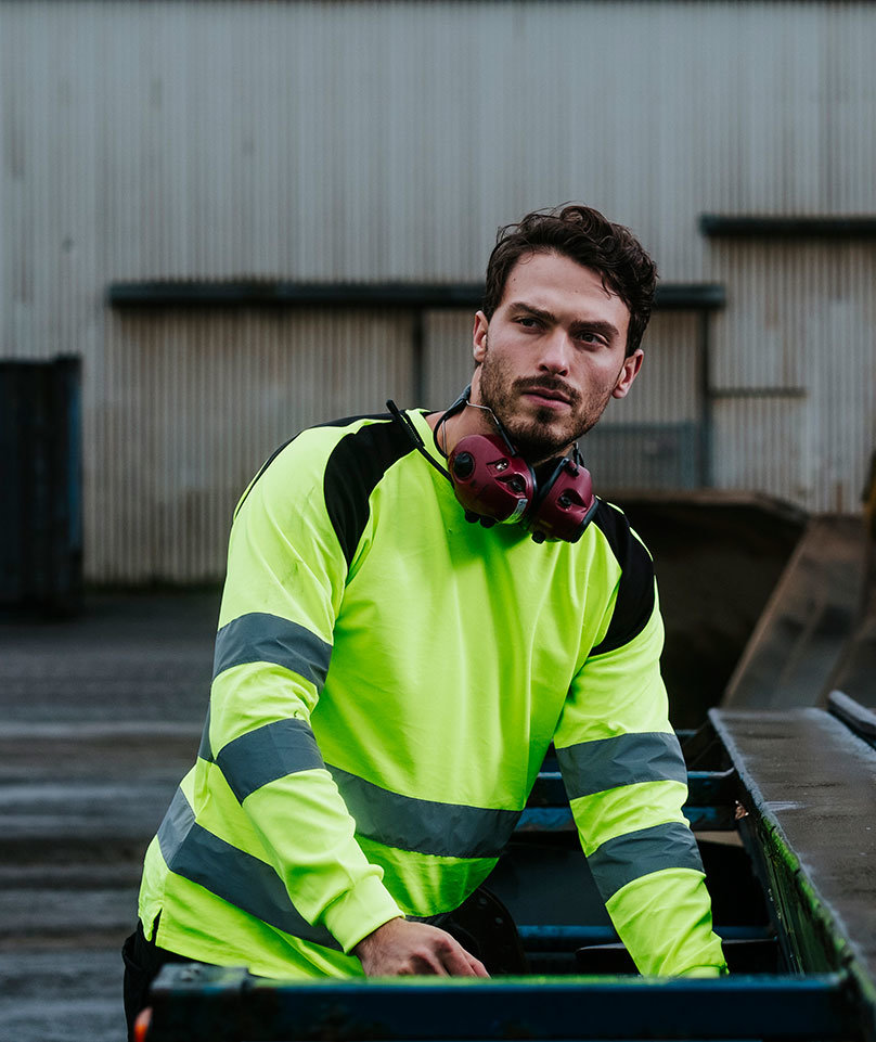 YOU Lund l&aring;ng&auml;rmad T-shirt, Varsel Gul