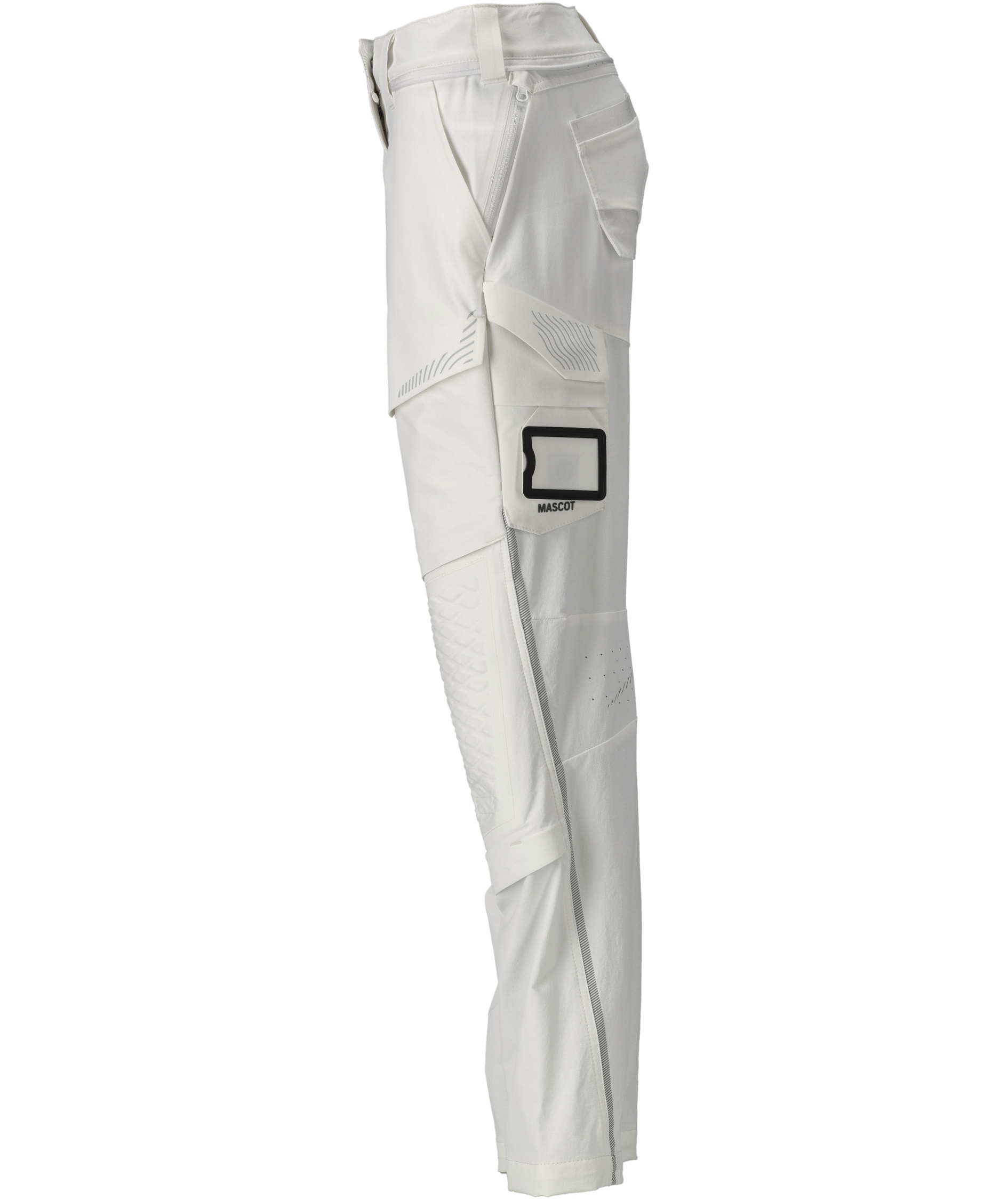 Mascot Customized diamond fit women's work trousers full stretch, White, large image number 4