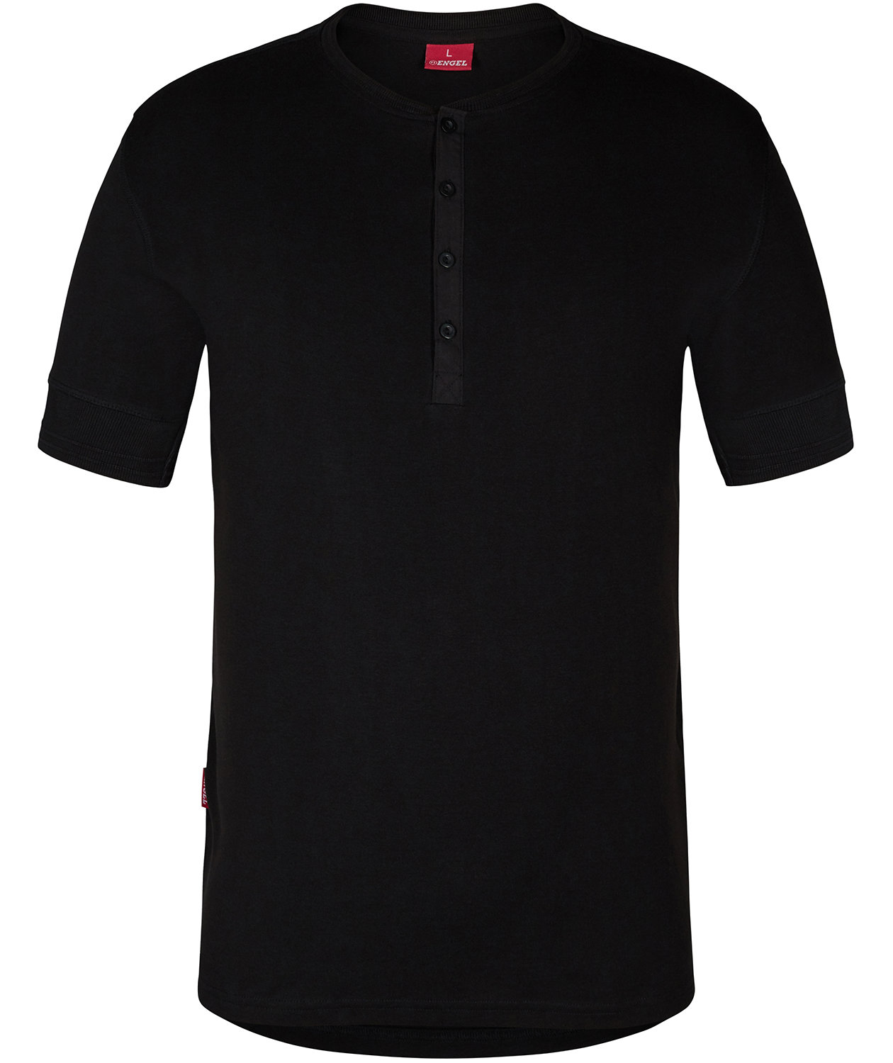 Engel Extend Grandad kortermet T-skjorte, Svart, Svart, swatch