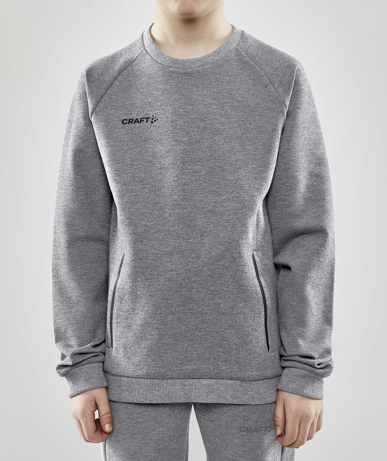 Craft Core Soul Crew sweatshirt for kids, Grey Melange, large image number 1