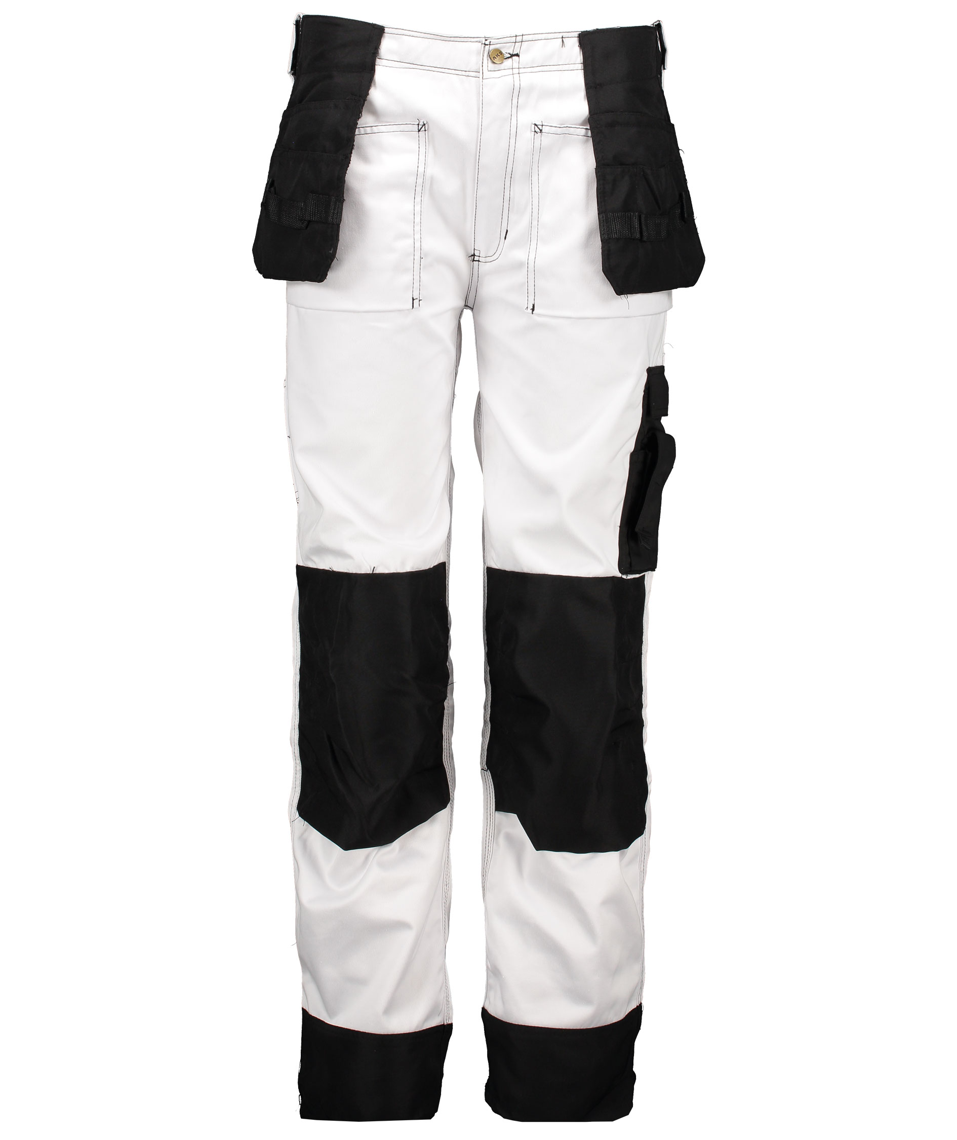 NWC Fosen craftsman trousers, White/Black
