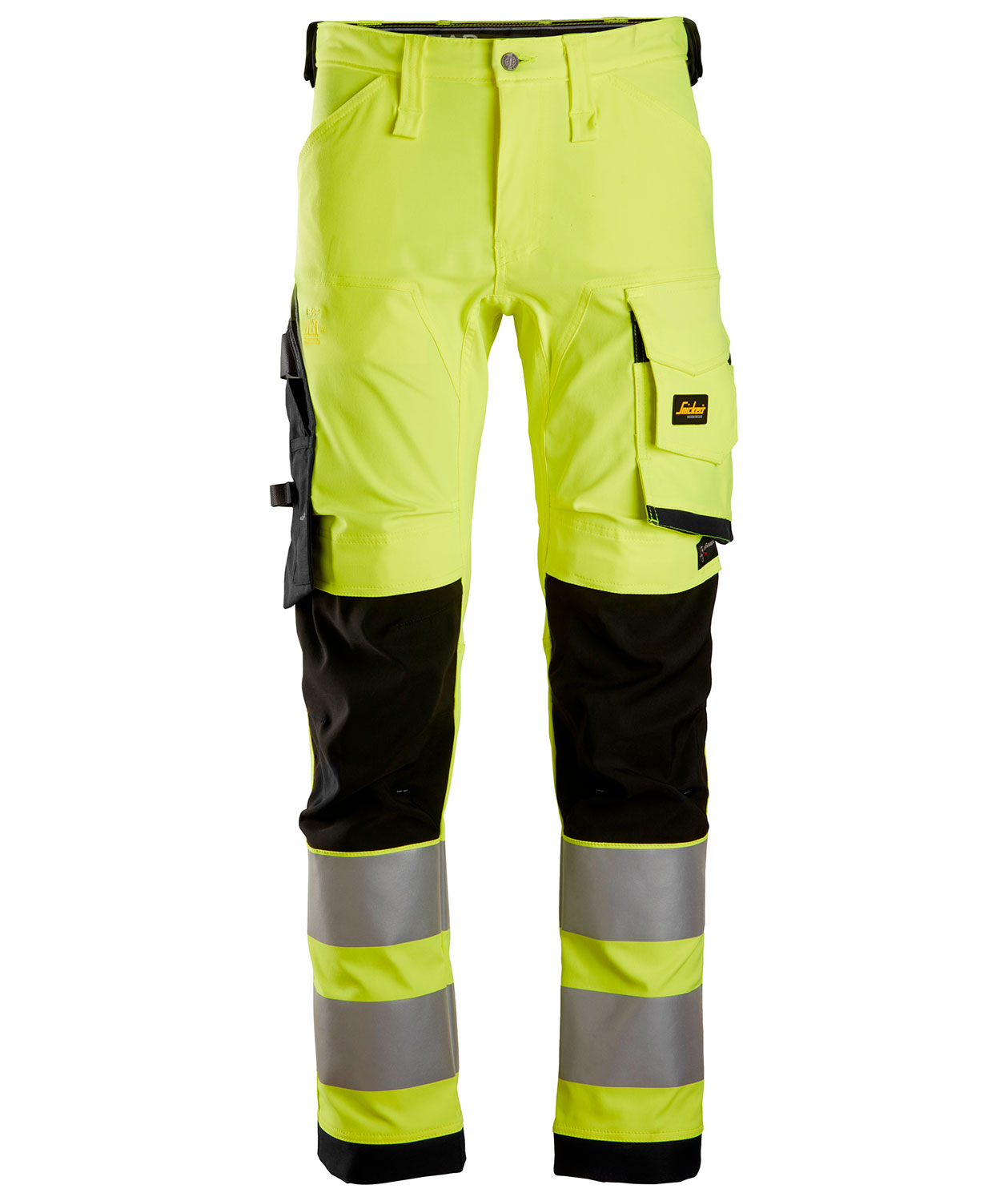 Snickers AllroundWork arbeidsbukse 6343, Hi-vis Gul/Svart, Hi-vis Gul/Svart, swatch