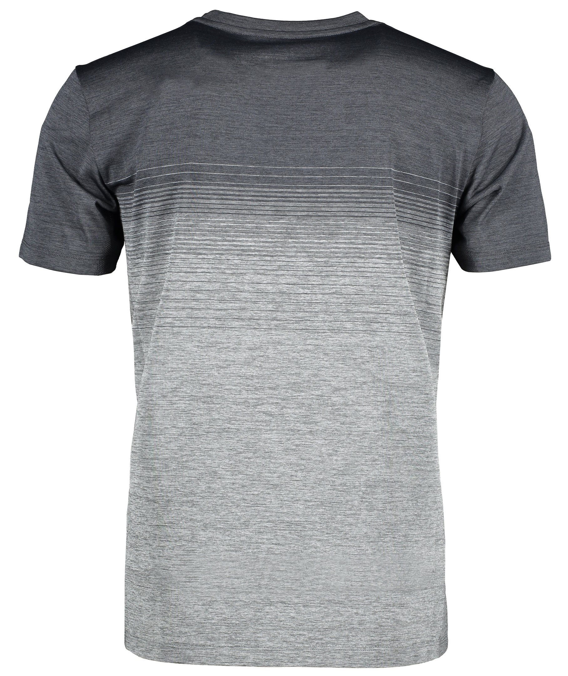 GEYSER seamless striped T-shirt, Anthracite melange, large image number 4