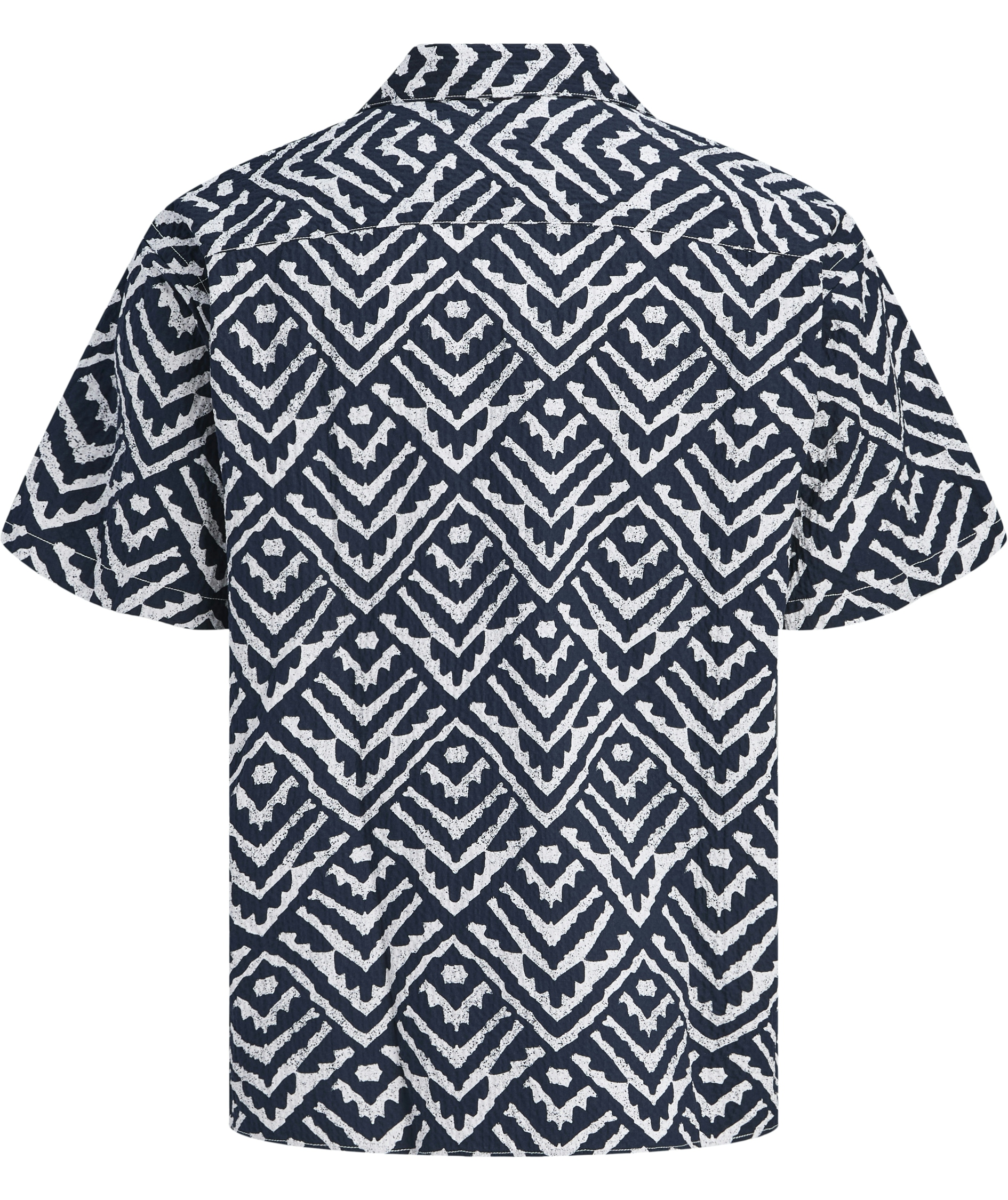 Jack & Jones JJMILO SEERSUCKER RESORT kort&auml;rmad skjorta, Sky Captain, large image number 1