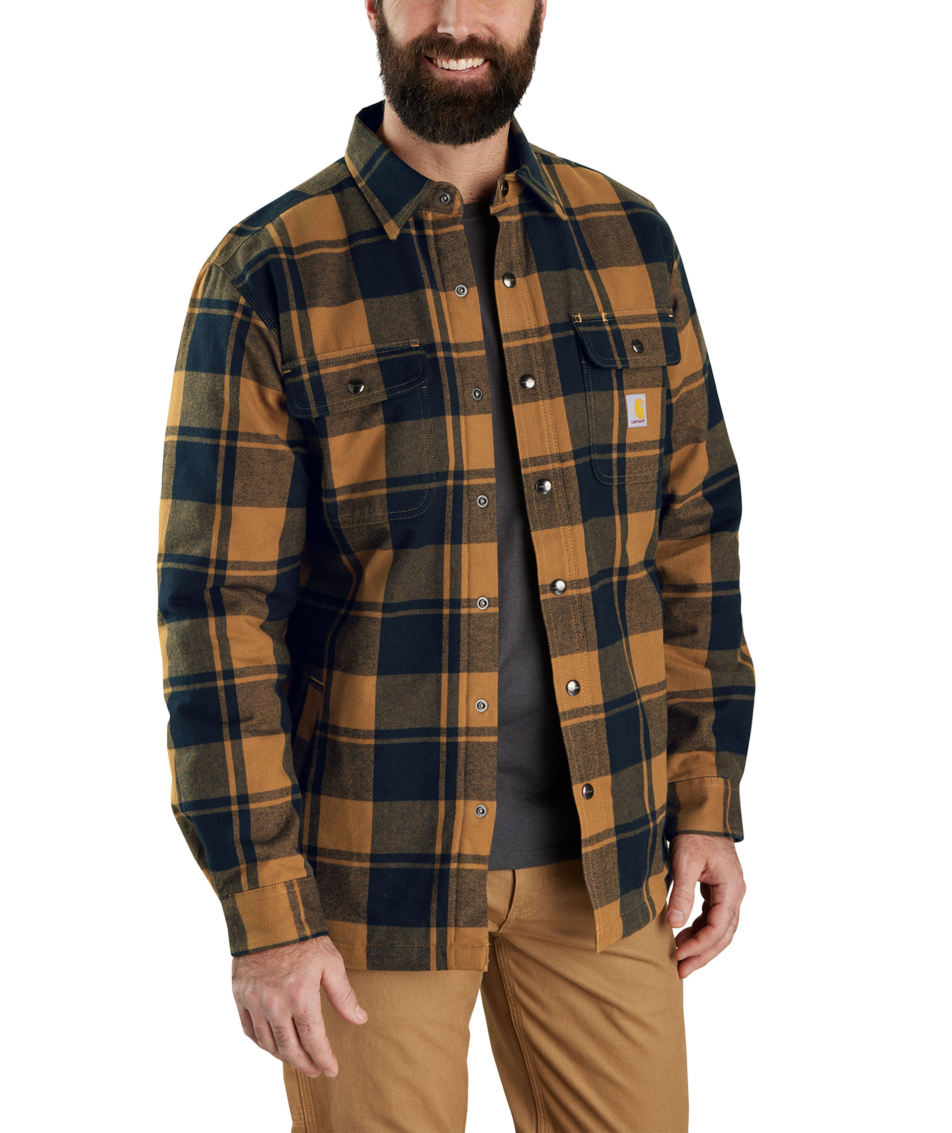 Carhartt foret flannel skjortejakke