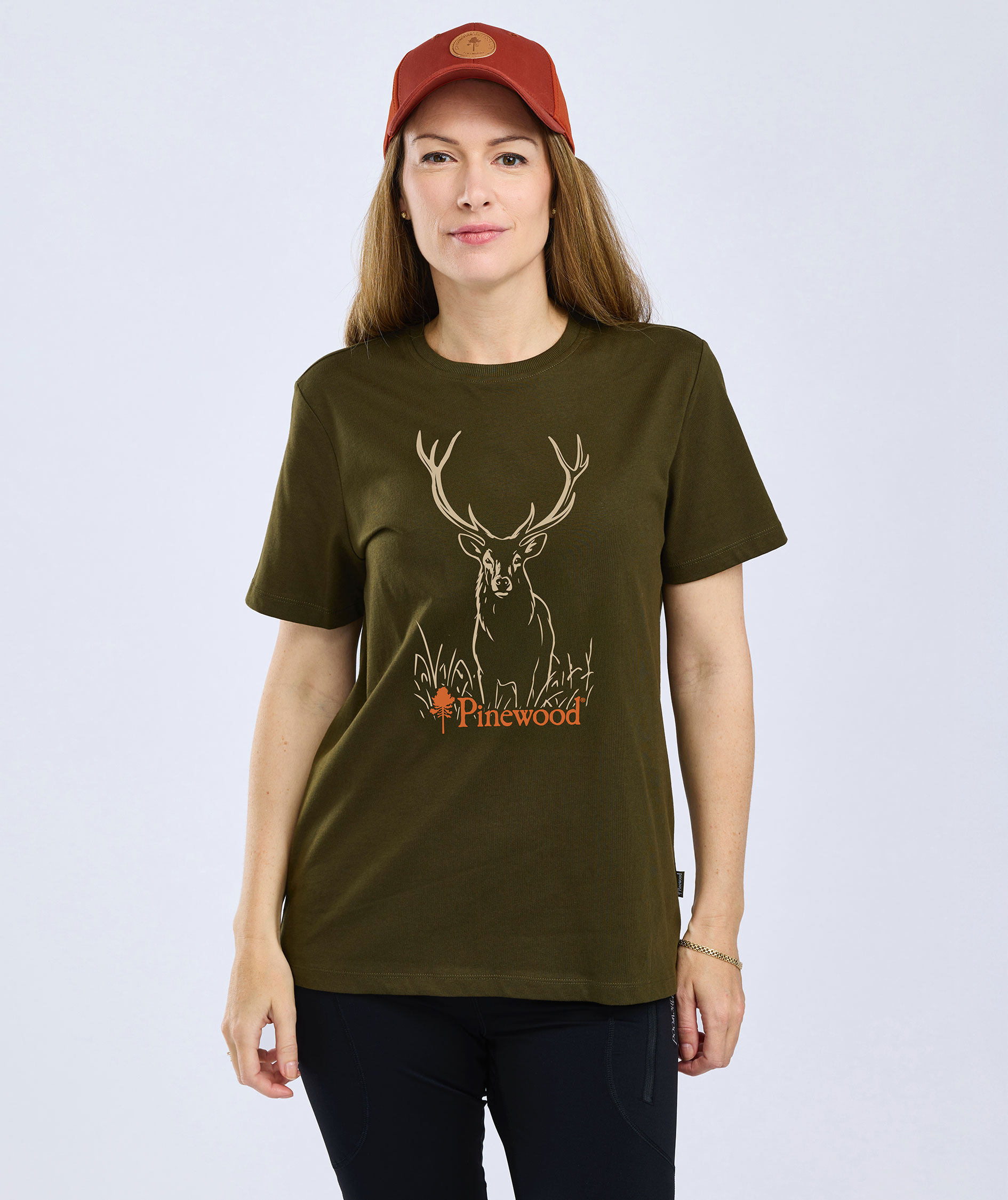 Pinewood Red Deer dame T-shirt