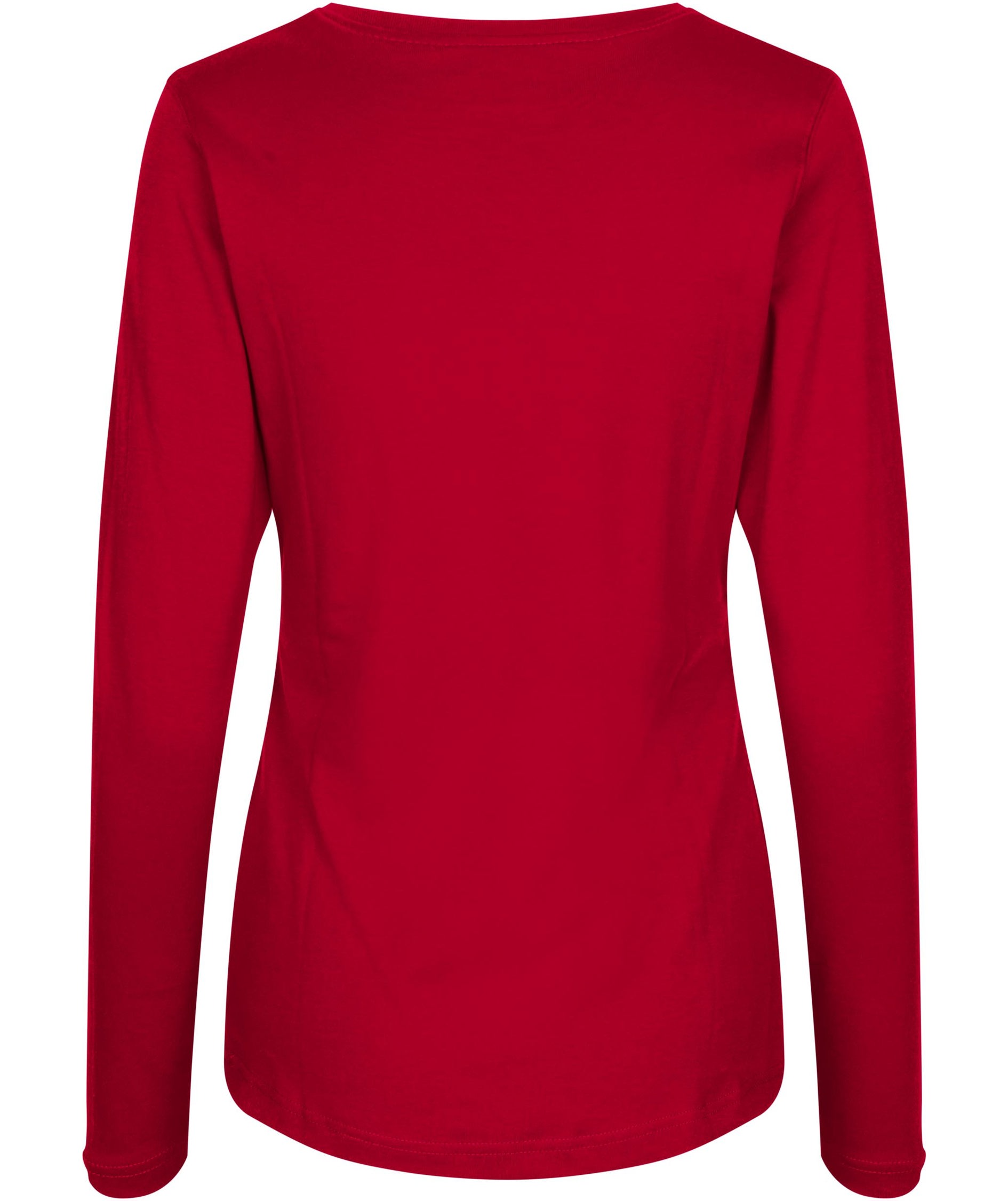 ID Identity Interlock l&aring;ng&auml;rmad T-shirt dam, Red
