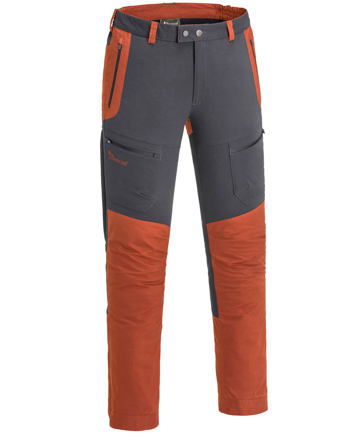 Pinewood Finnveden Hybrid bukser, Dark Anthracite/Terracotta, Dark Anthracite/Terracotta, swatch