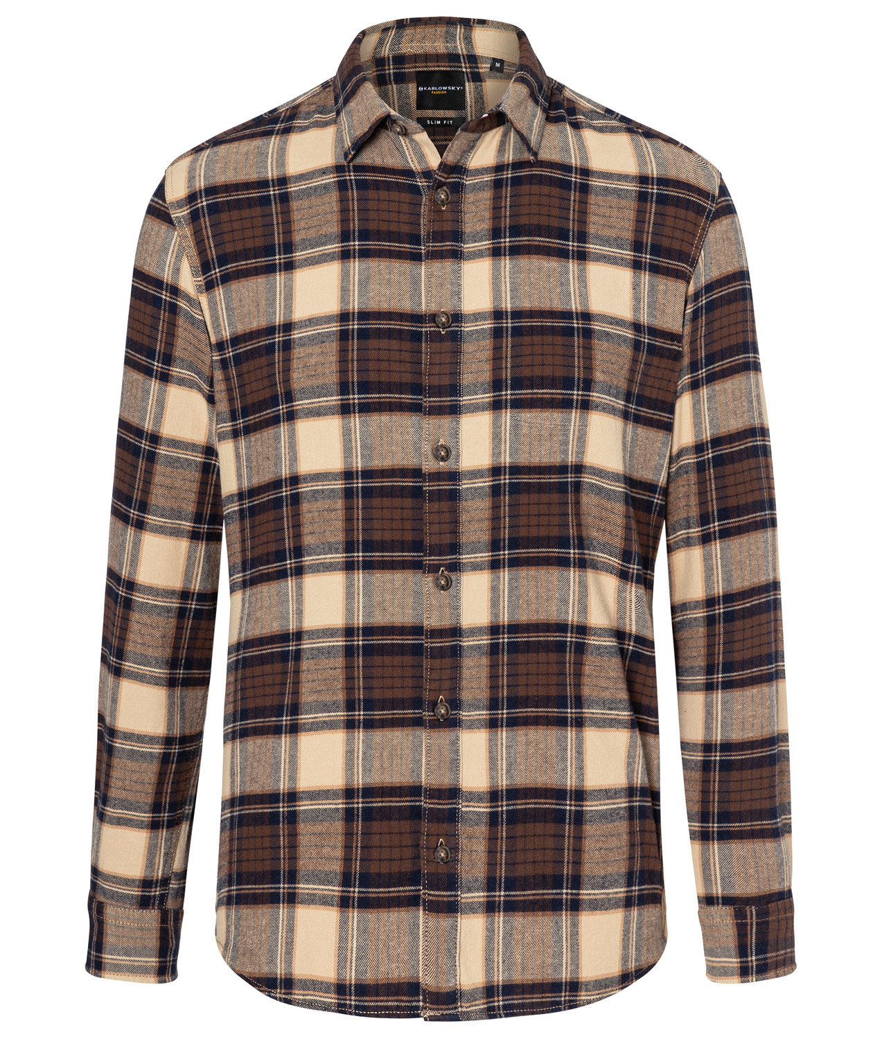 Karlowsky Essential Urban-Style Slim fit shirt, Sahara