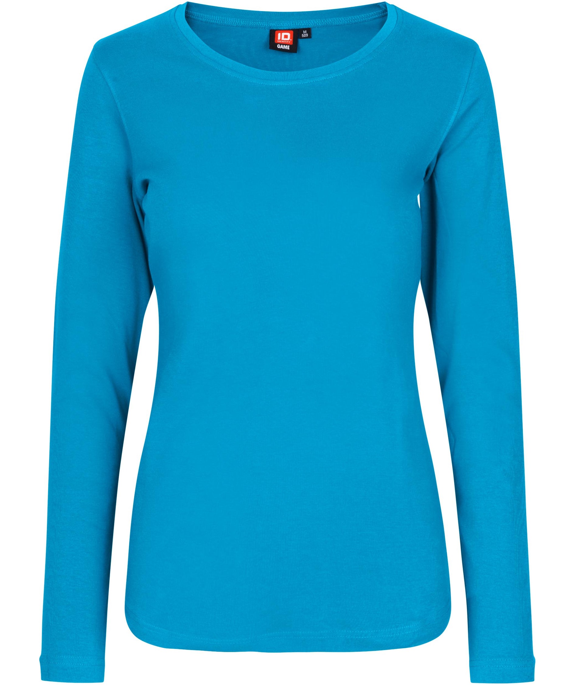 ID Identity Interlock l&aring;ng&auml;rmad T-shirt dam, Turkos, Turkos, swatch