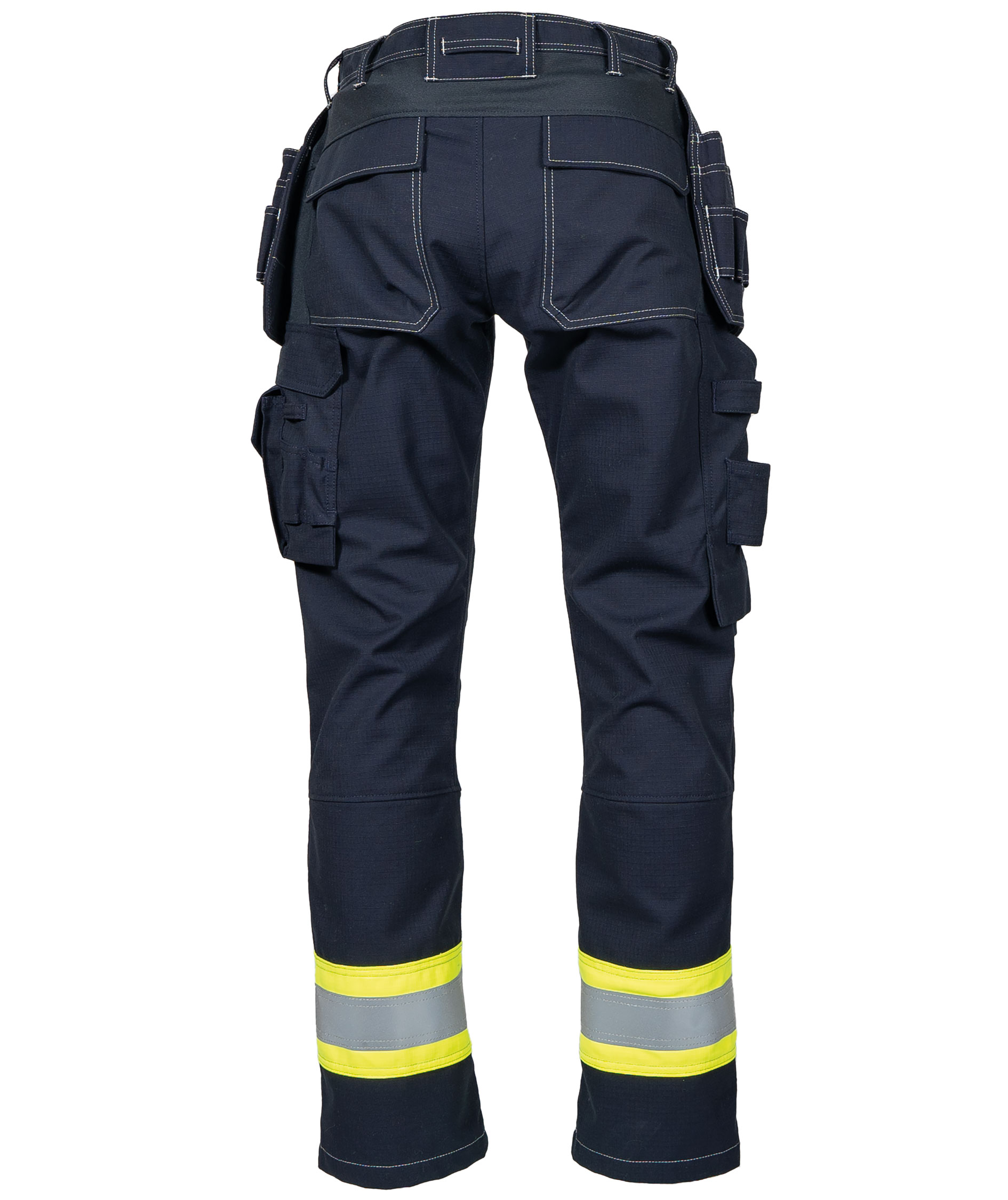 Tranemo Stretch FR craftsman trousers, Yellow/Marine, large image number 1