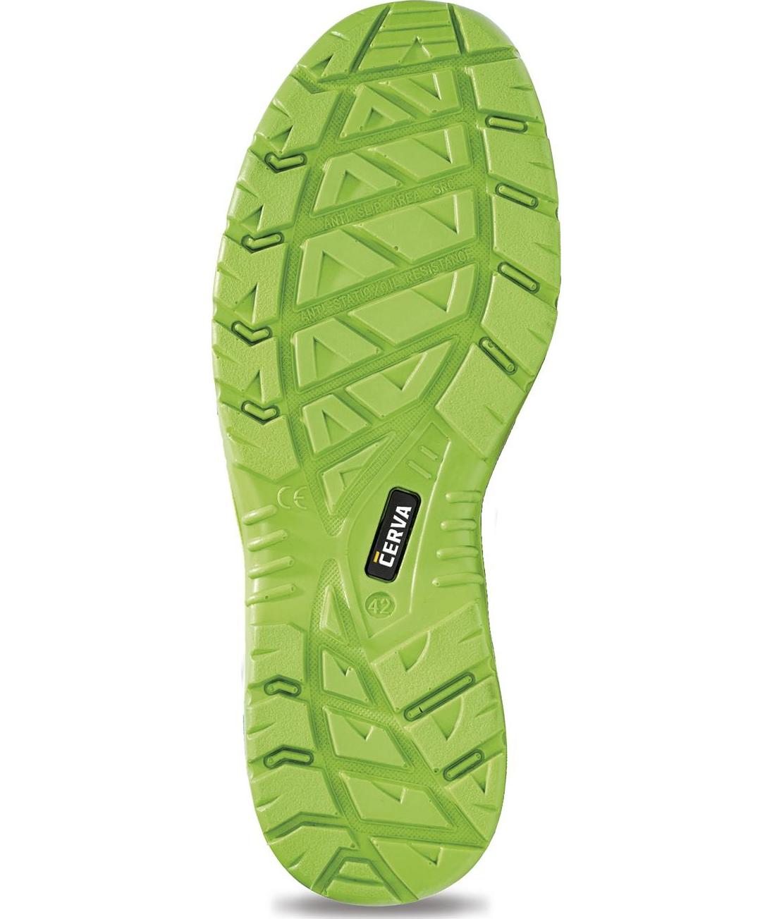 Cerva Halwill safety sandals S1PS, Black/Green