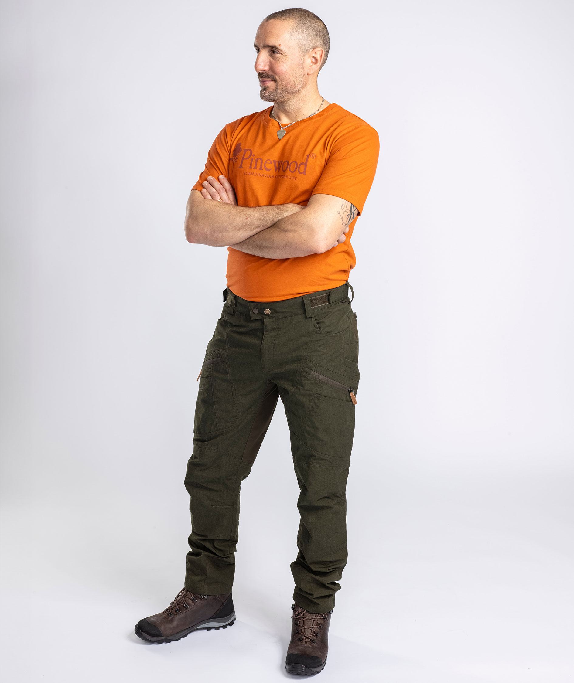 Pinewood Outdoor Life T-shirt, Burned Orange, large image number 4