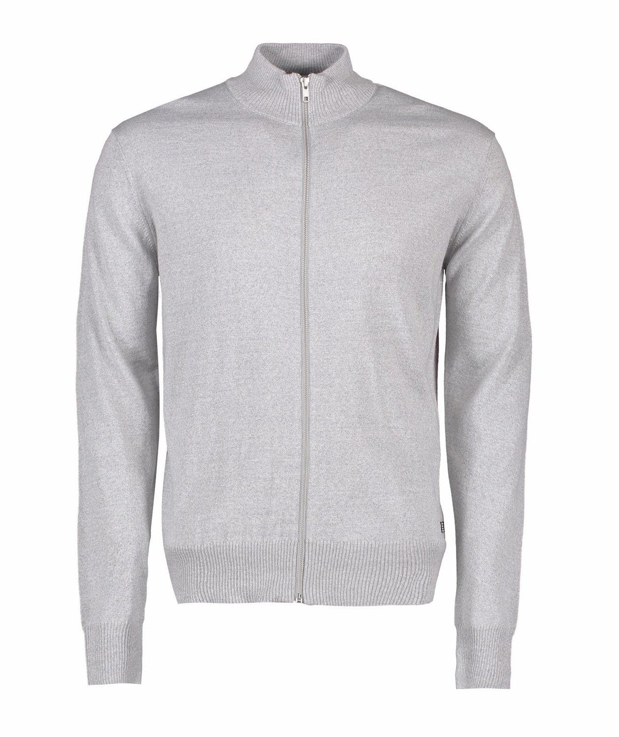 Seven Seas Strick Cardigan mit Merinowolle, Hellgrau melange/Anthrazit melange, Hellgrau melange/Anthrazit melange, swatch