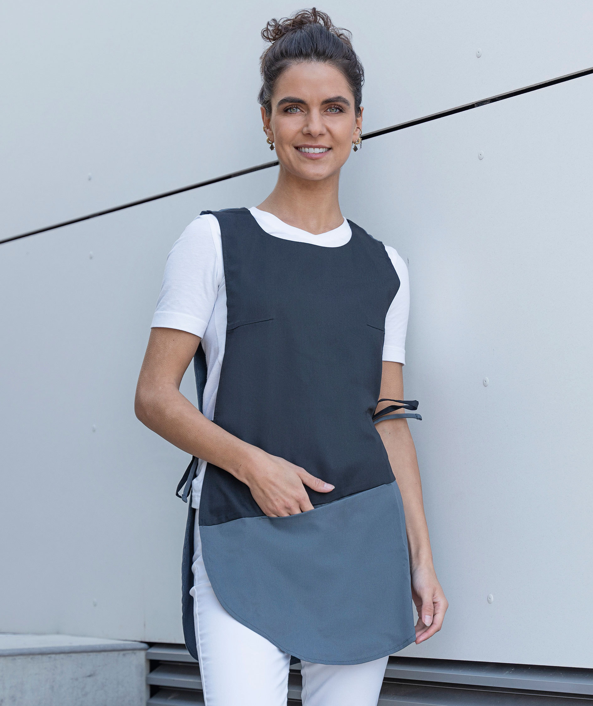 Karlowsky Bea dubbelf&ouml;rkl&auml;de med ficka, Gr&aring;/Svart