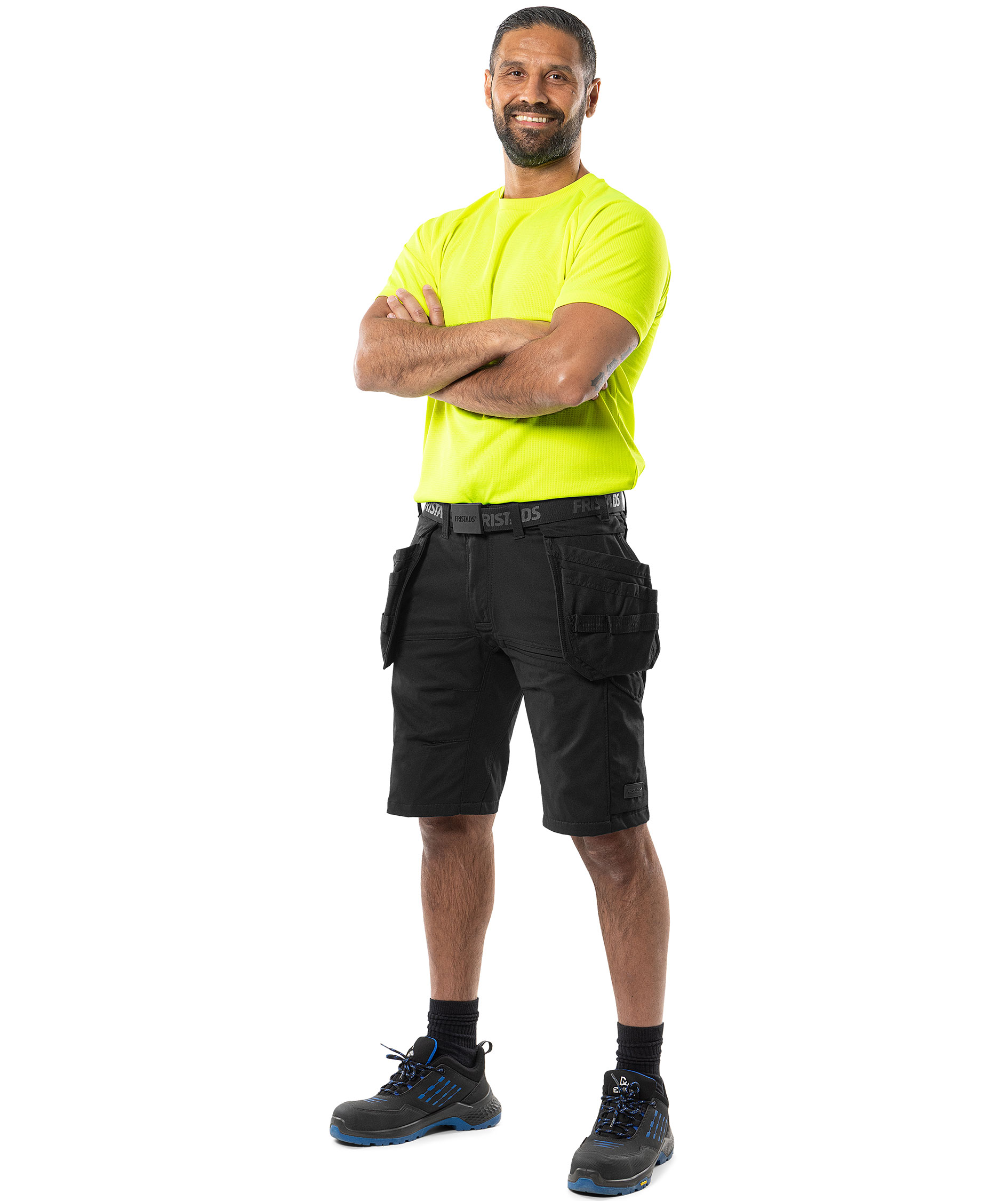 Fristads h&aring;ndverkershorts 2831 GSTT full stretch, Svart, large image number 5