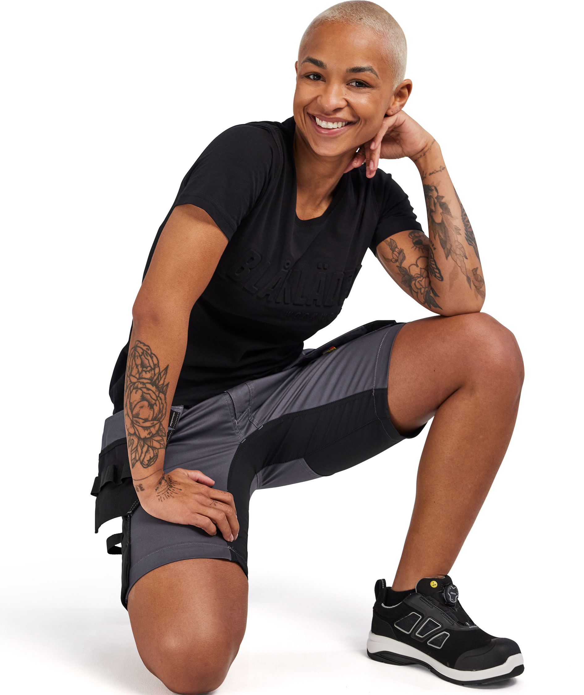 Bl&aring;kl&auml;der women's craftsman shorts, Middlegrey, large image number 8