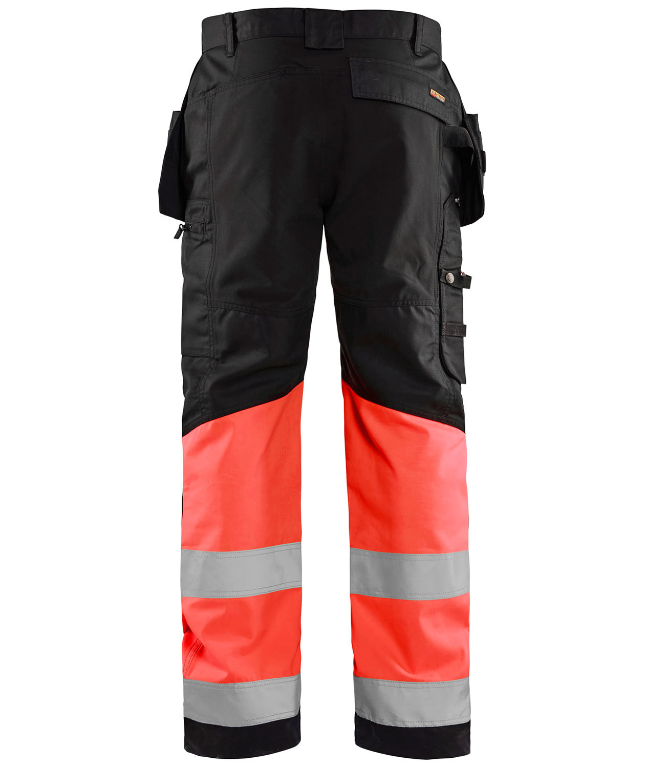 Bl&aring;kl&auml;der craftsman trousers, Black/Hi-Vis Red