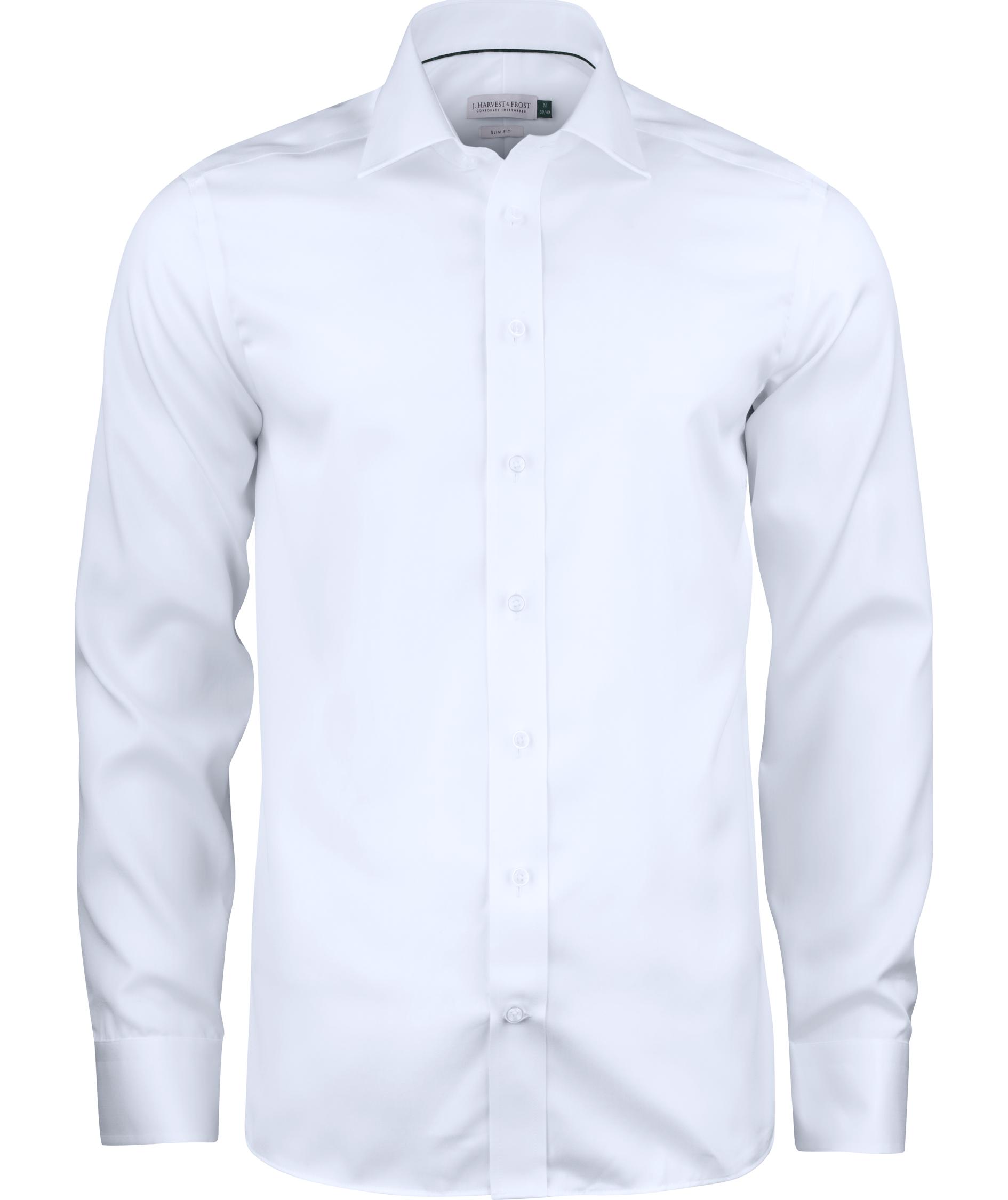 J. Harvest & Frost Twill Green Bow O1 slim fit skjorte