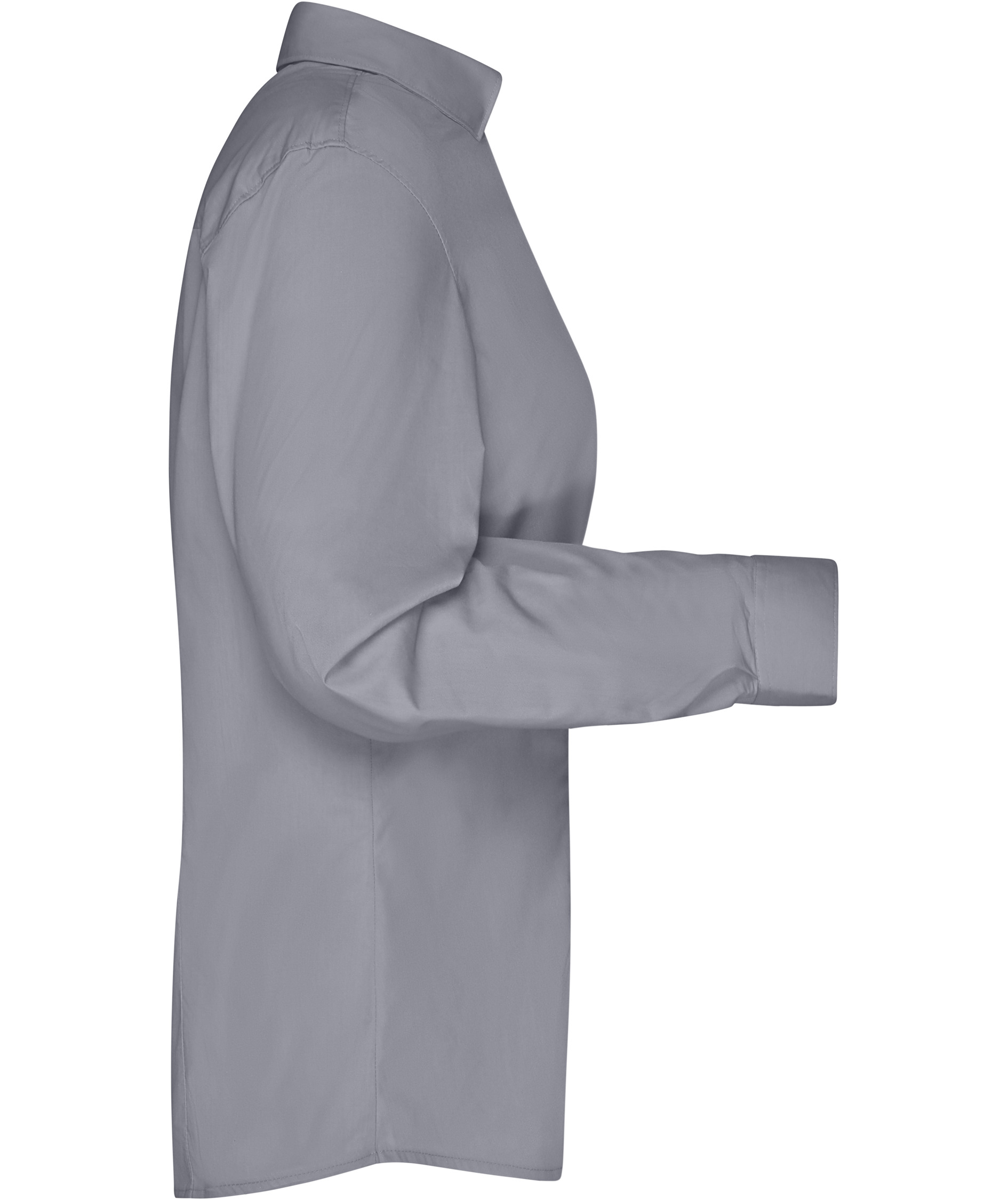 James & Nicholson modern fit skjorta dam, Gr&aring;, large image number 2