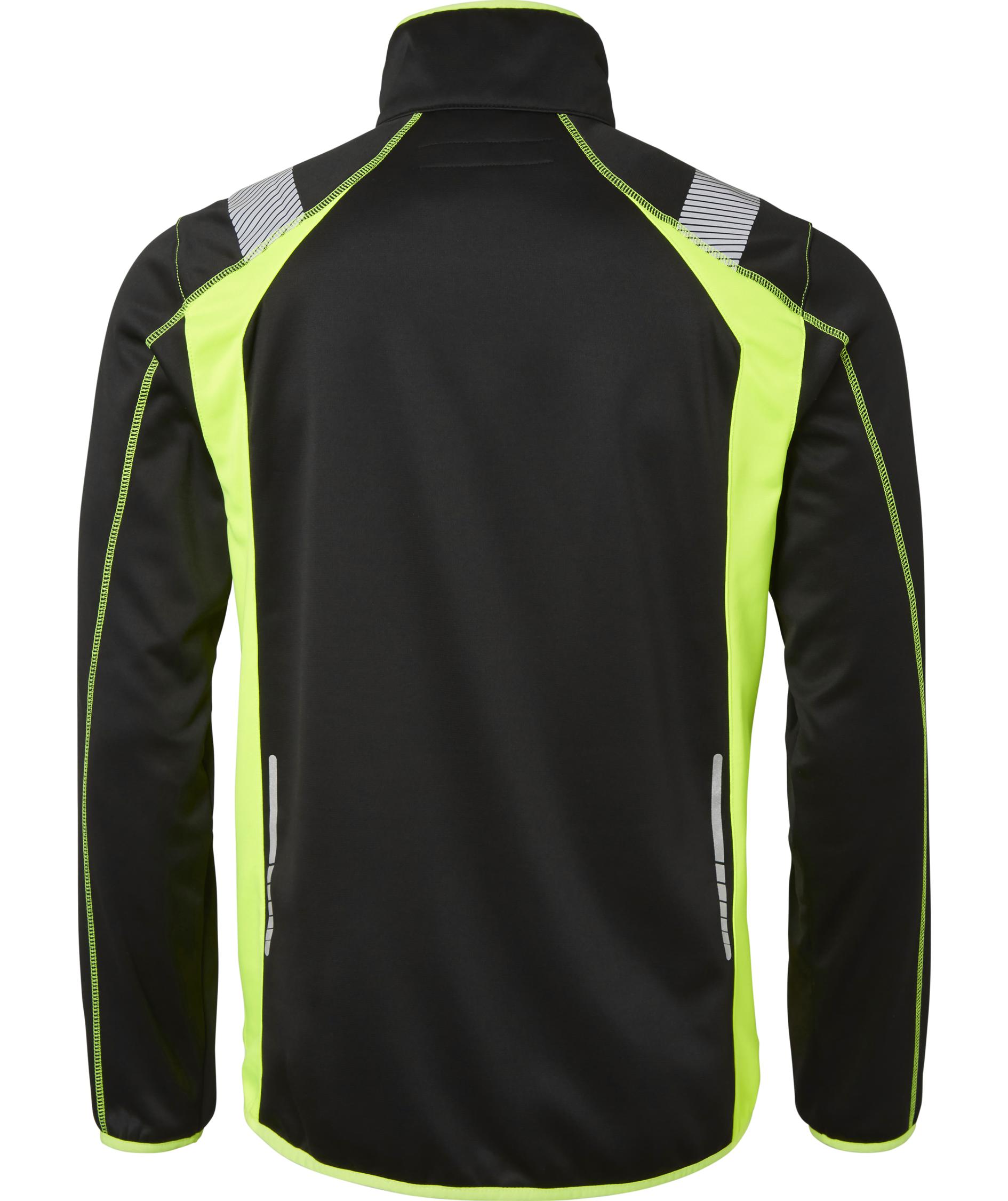 Top Swede cardigan 275, Svart/Varselgul