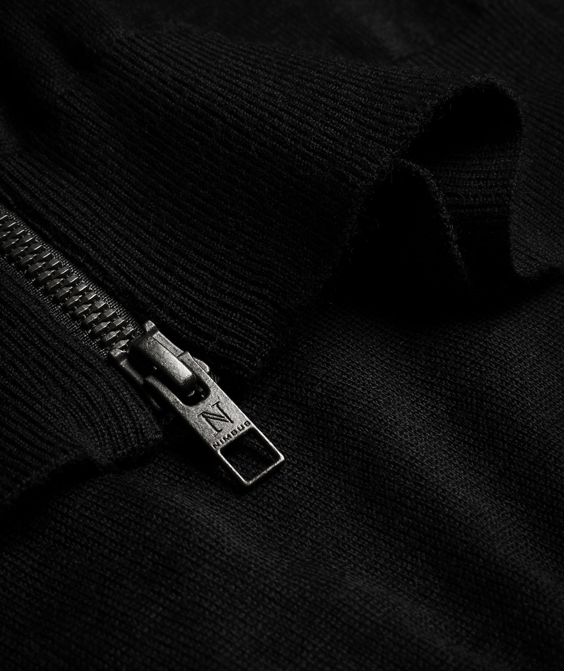 Nimbus Phoenix stickad cardigan med merinoull, Svart, large image number 5