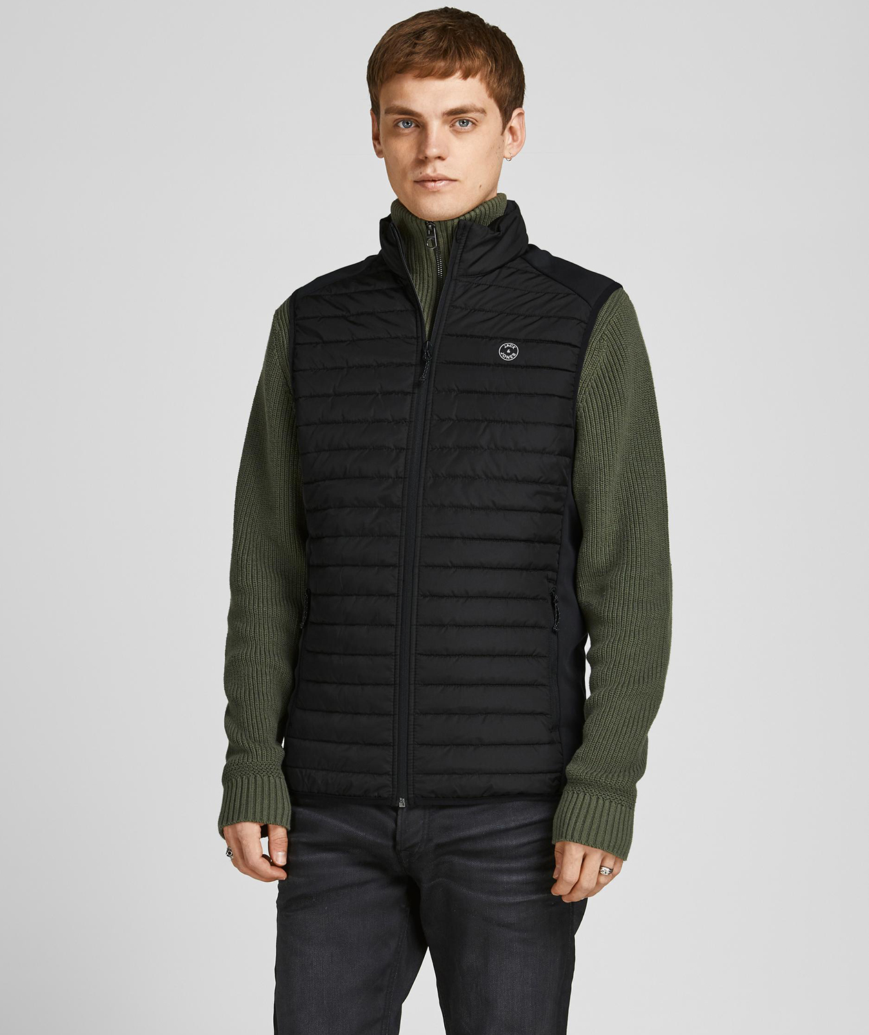 Jack & Jones JJEMULTI vadderad v&auml;st, Svart