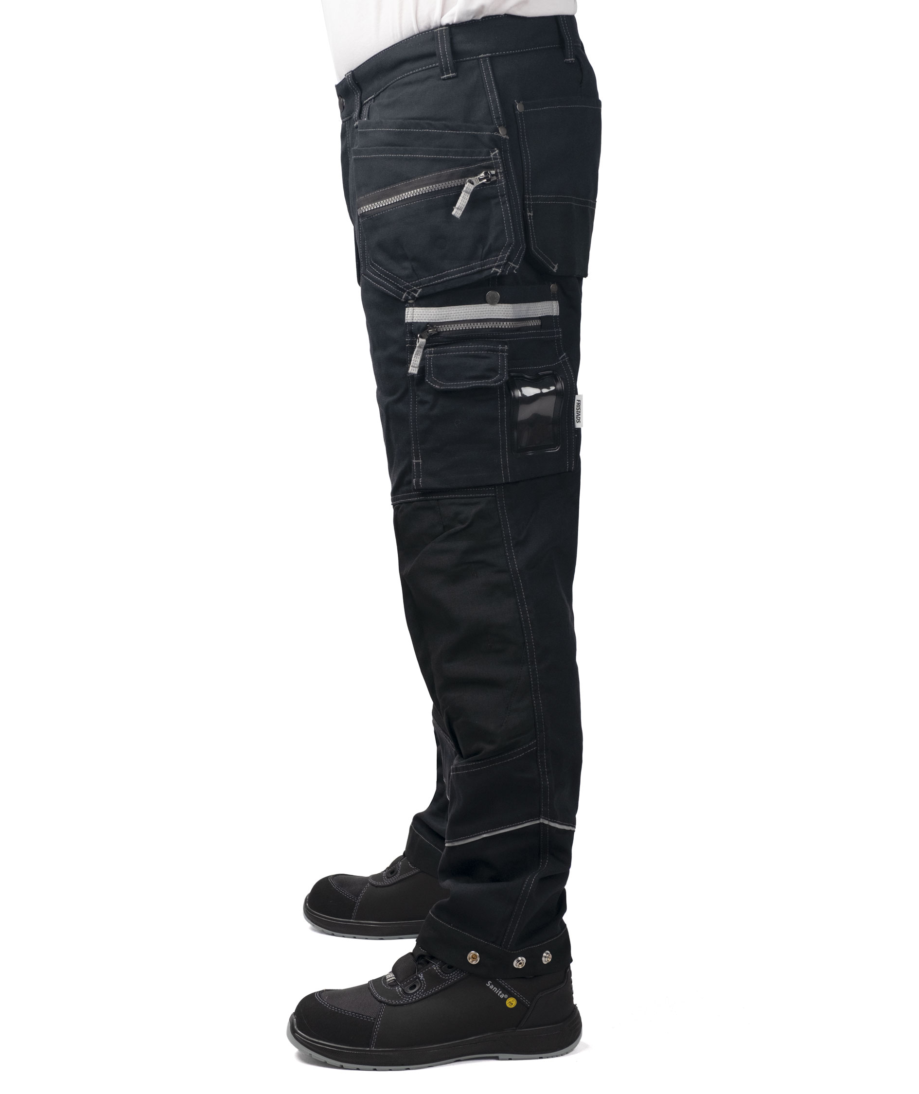Fristads Gen Y h&aring;ndv&aelig;rkerbukser 2122, Sort, large image number 5