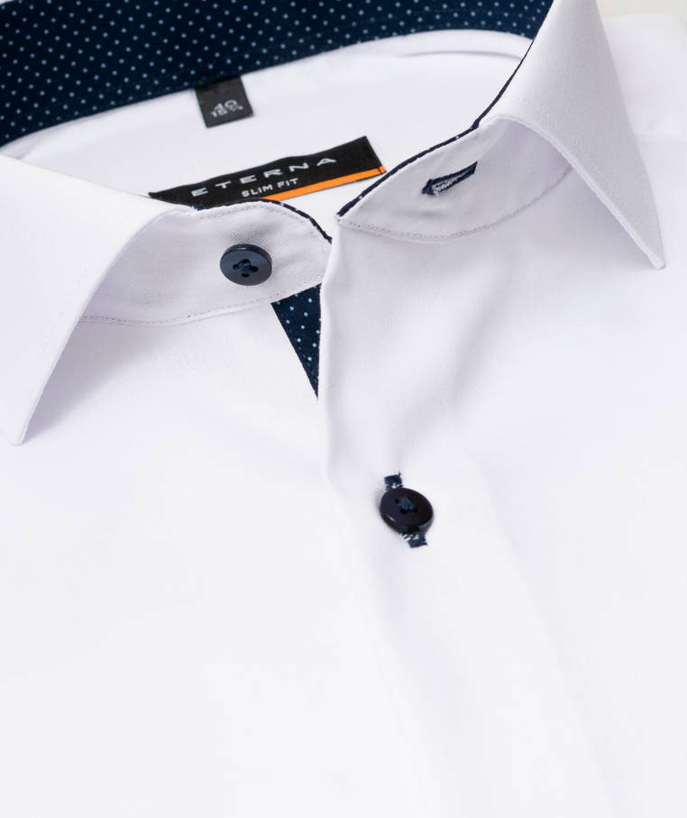 Eterna Fein Oxford Slim fit shirt, White, large image number 2