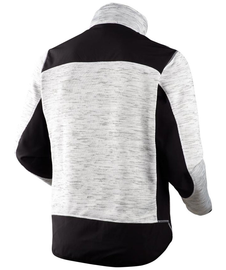 J.A.K. knitted fleece jacket 6155, Grey melange, large image number 1