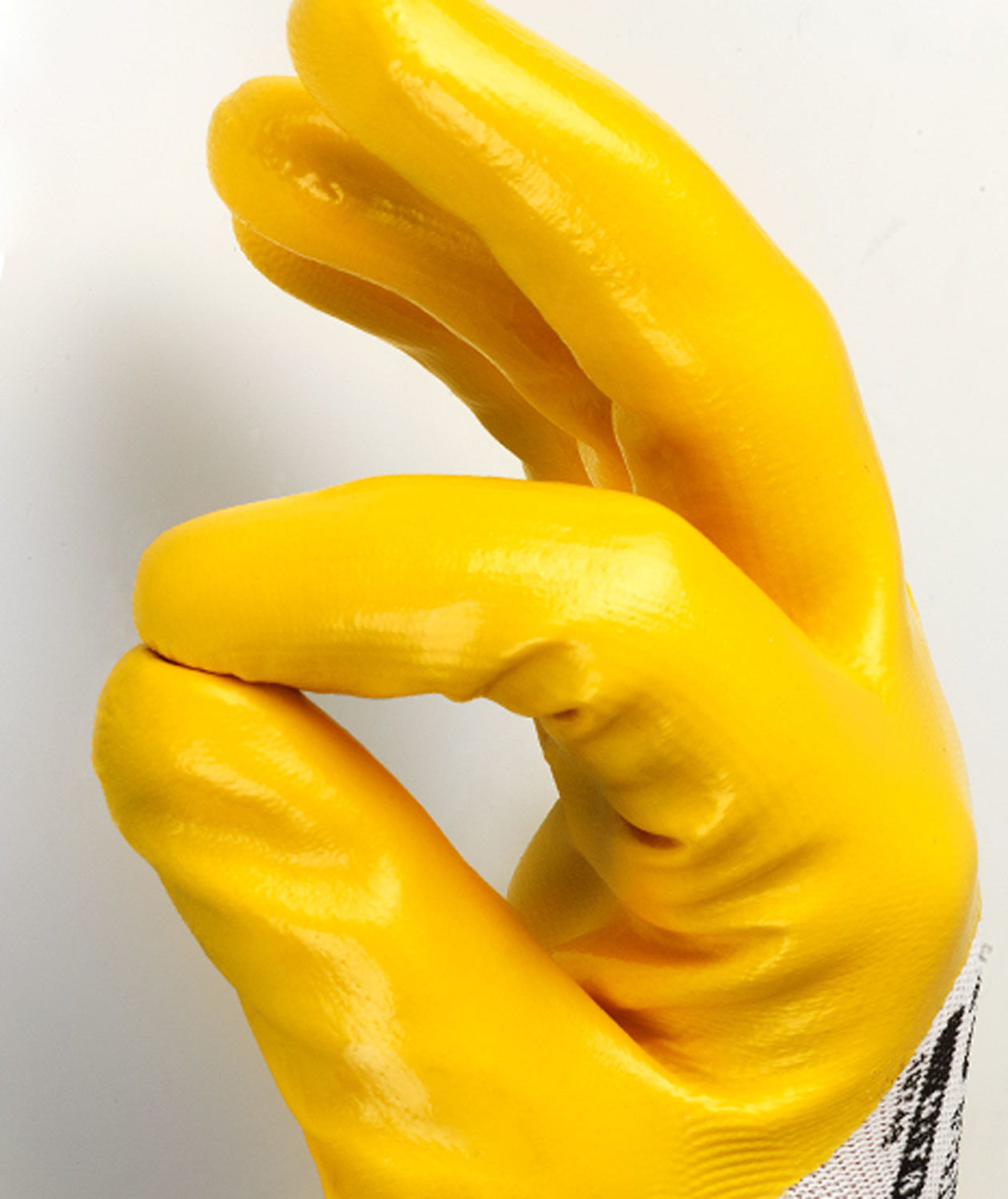 Tegera 722 arbejdshandsker, Gul/hvid, large image number 2