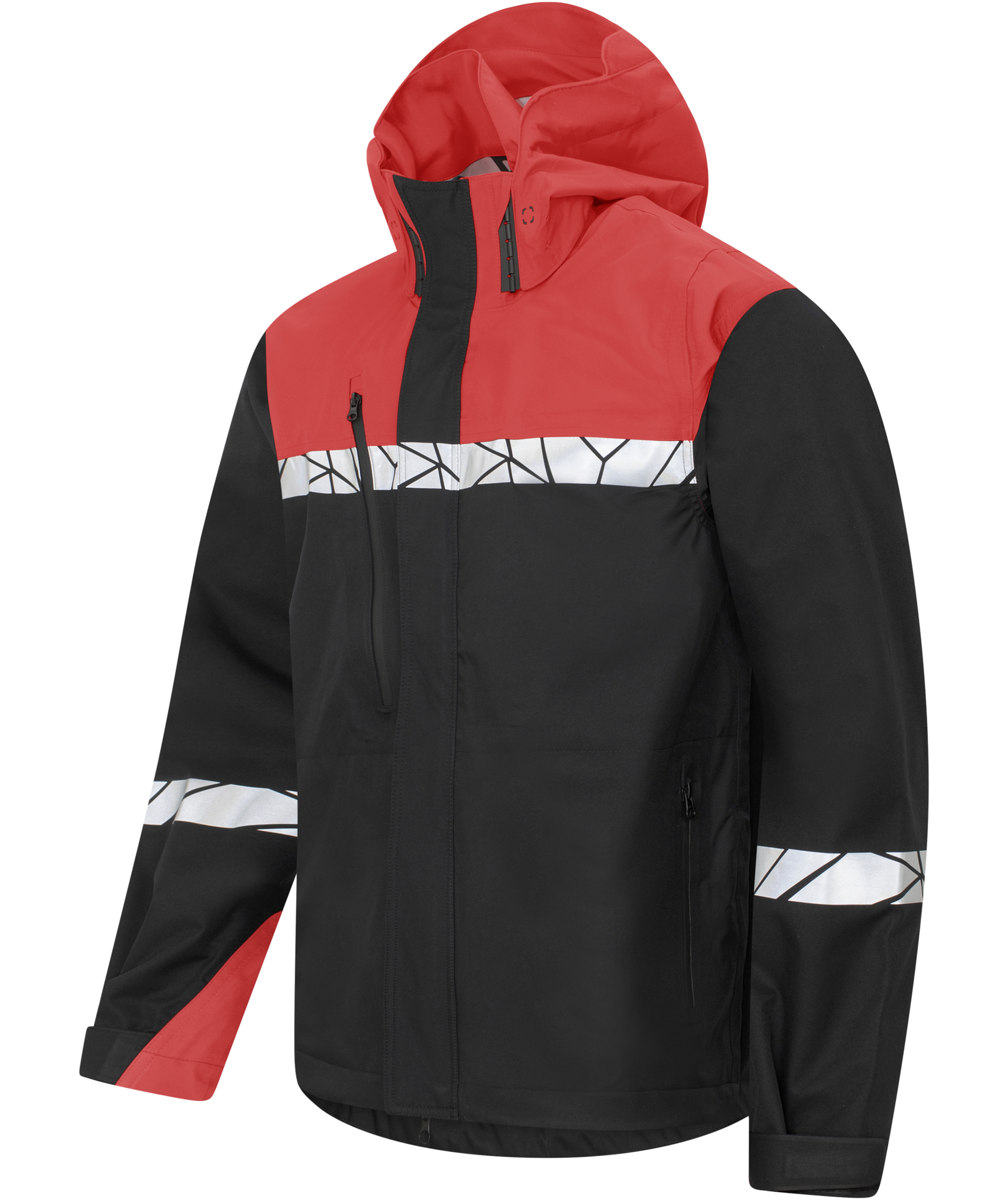 ProJob Shelljacke 7414, Schwarz/Rot, large image number 4