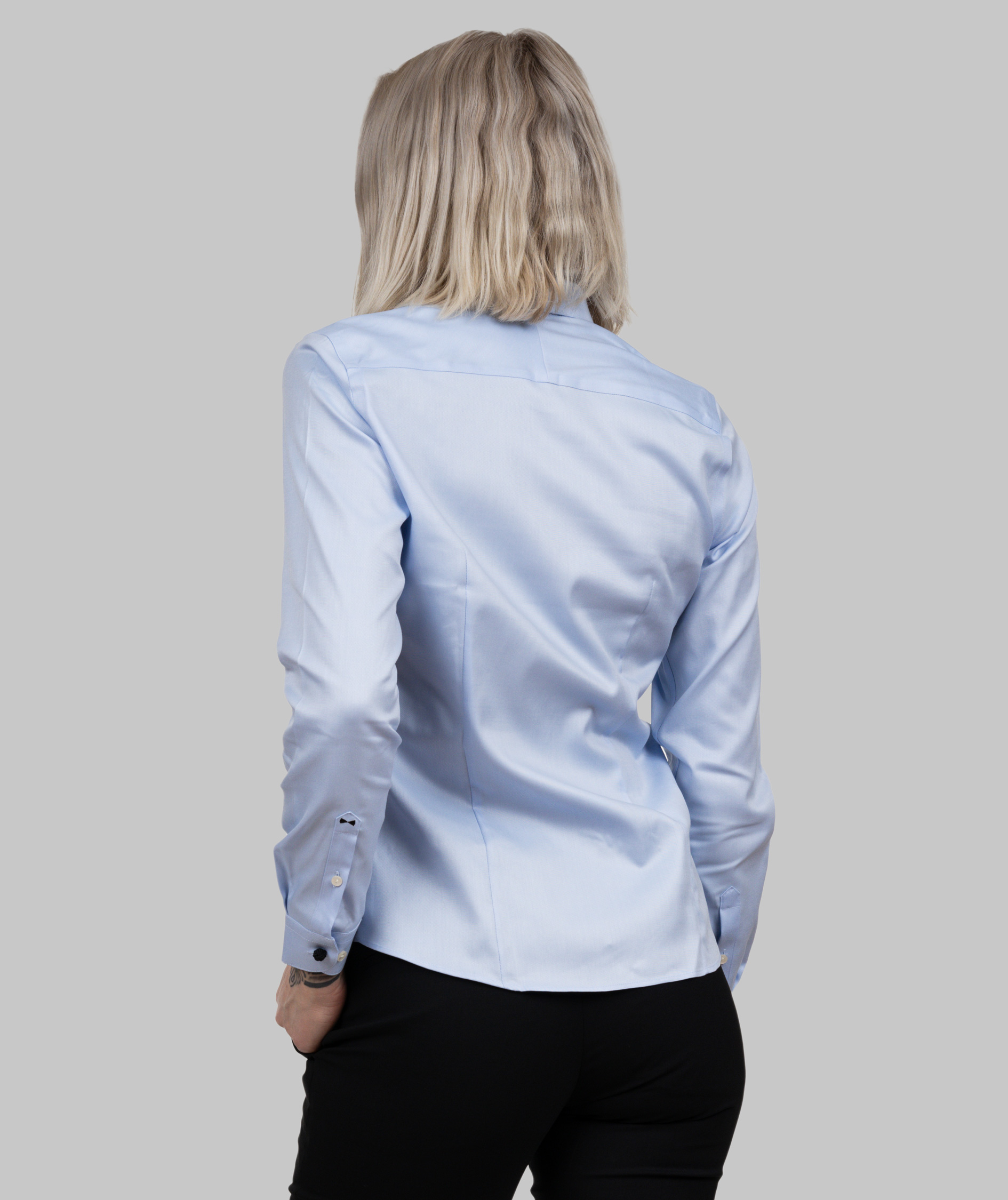 J. Harvest & Frost Black Bow 60 lady fit skjorta, Sky Blue, large image number 3