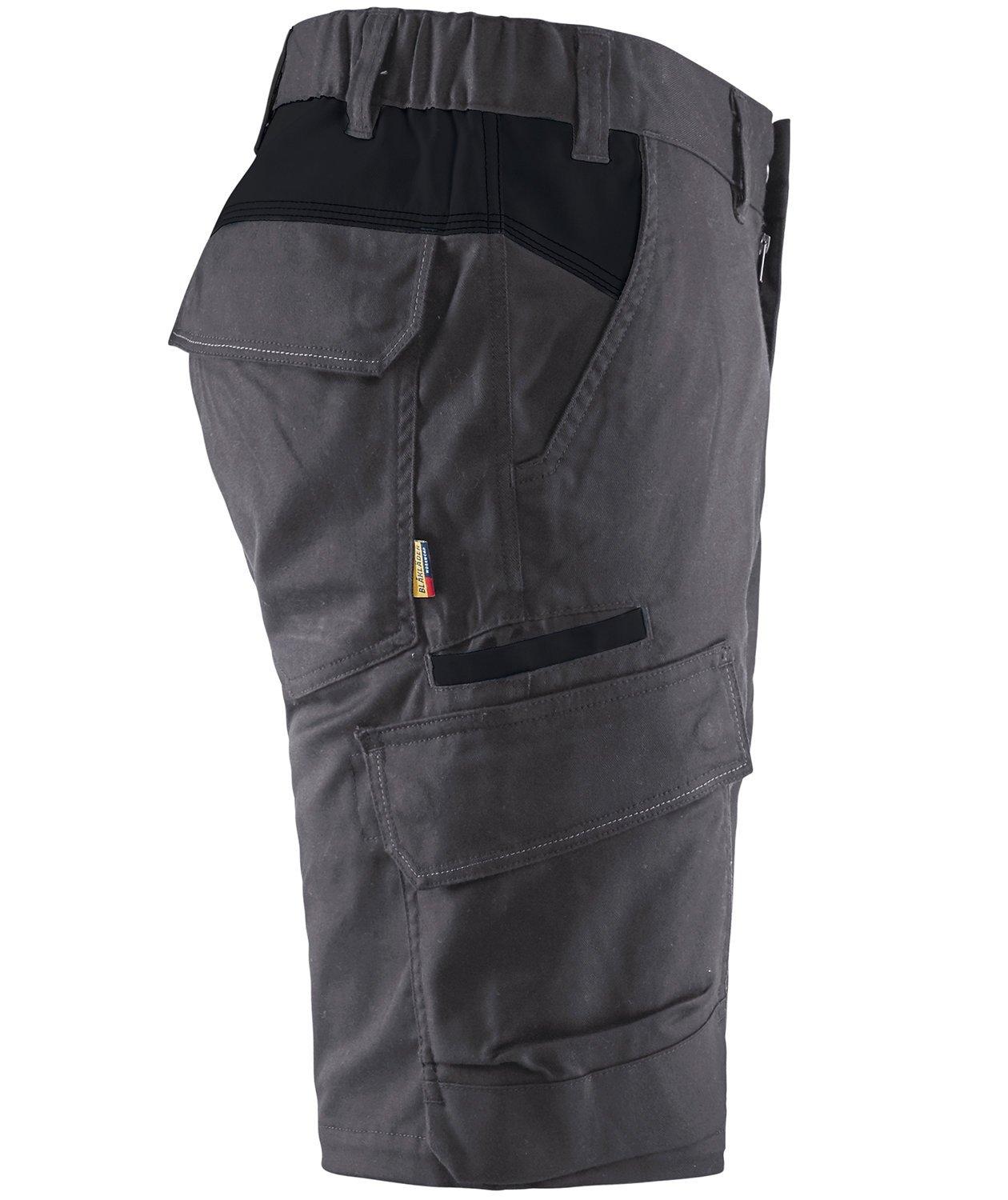 Bl&aring;kl&auml;der arbejdsshorts, Mellemgr&aring;/sort, large image number 3