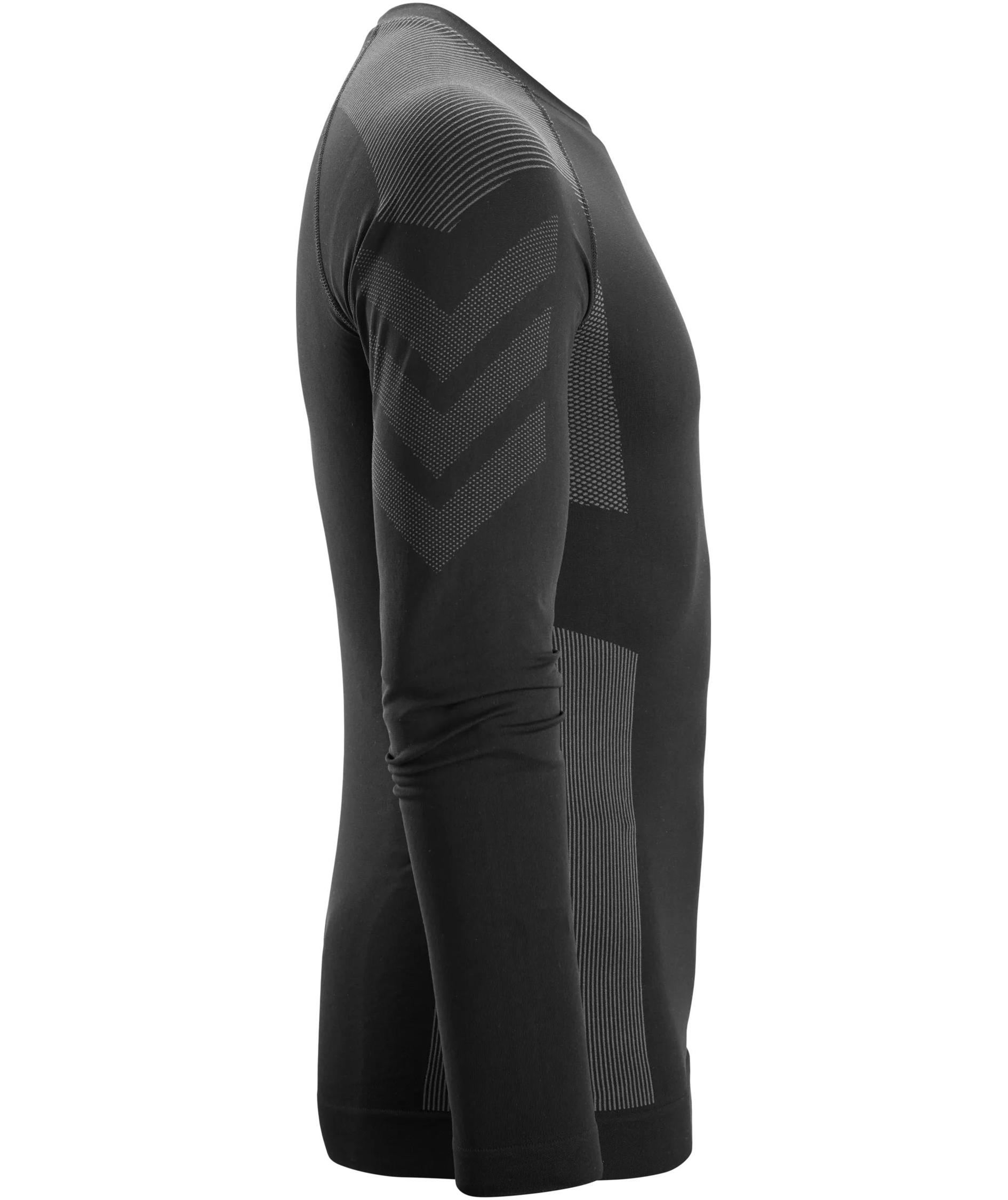 Snickers baselayer genser 9491, Black/Grey, large image number 4