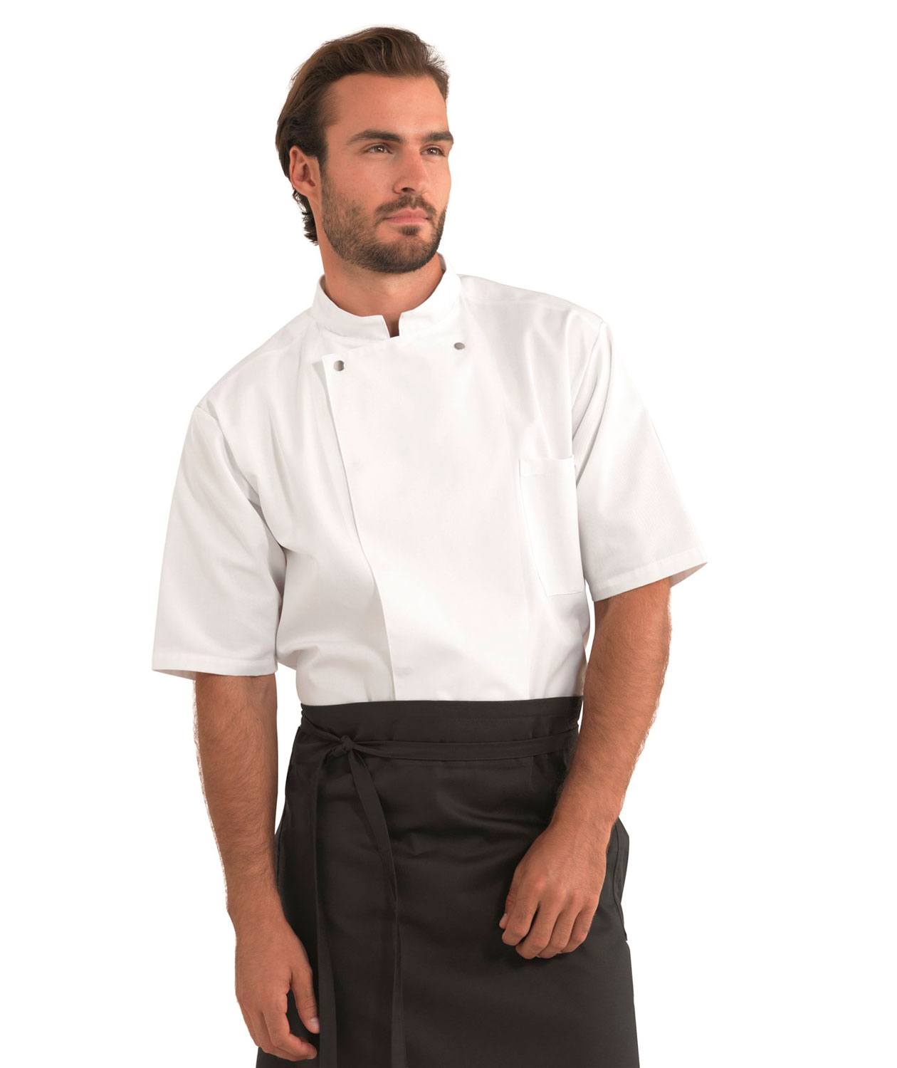 Kentaur short-sleeved  chefs jacket, White, large image number 1