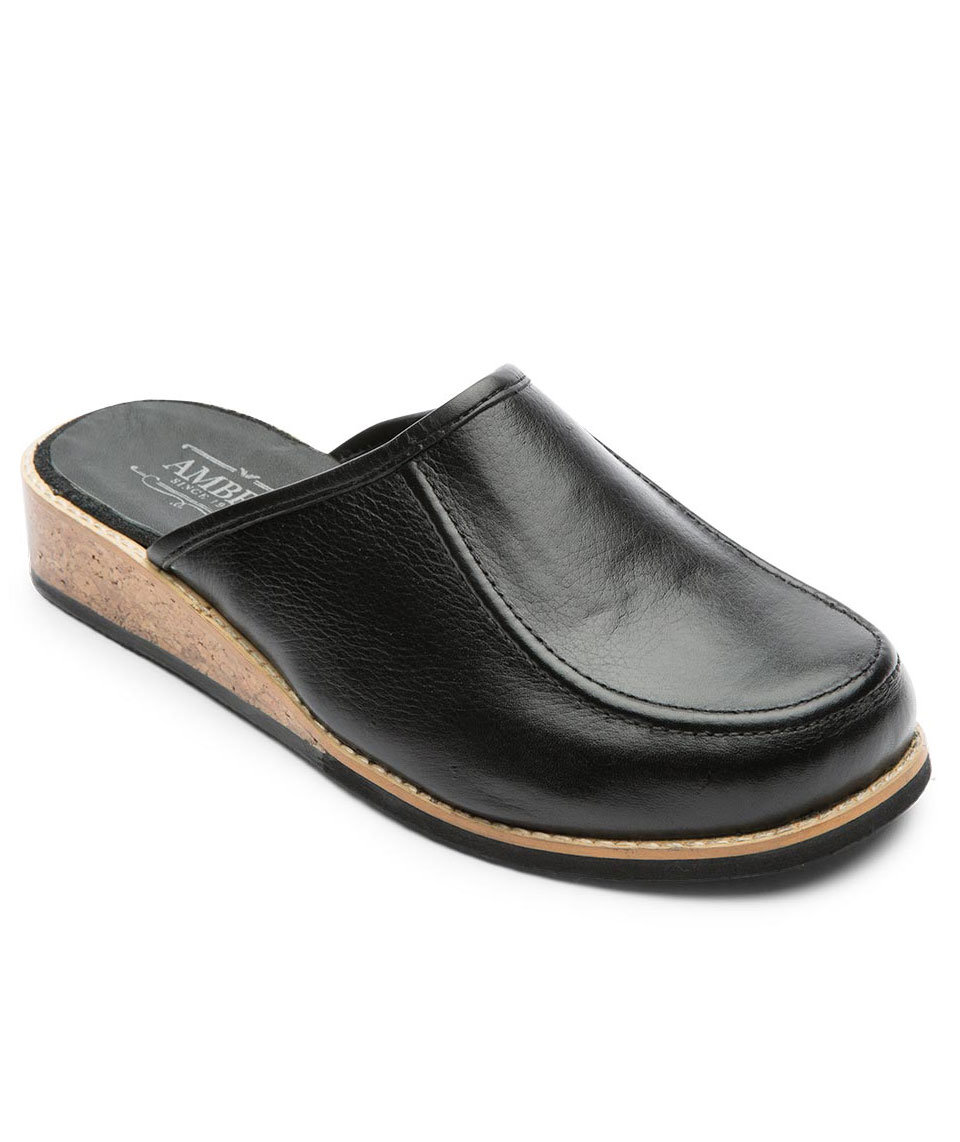 Ambr&eacute; Kork sandaler, Svart