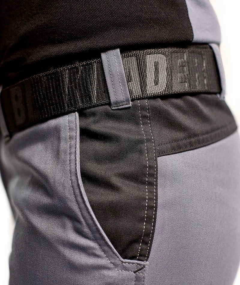 Bl&aring;kl&auml;der dame servicebukser, Gr&aring;/Sort, large image number 5