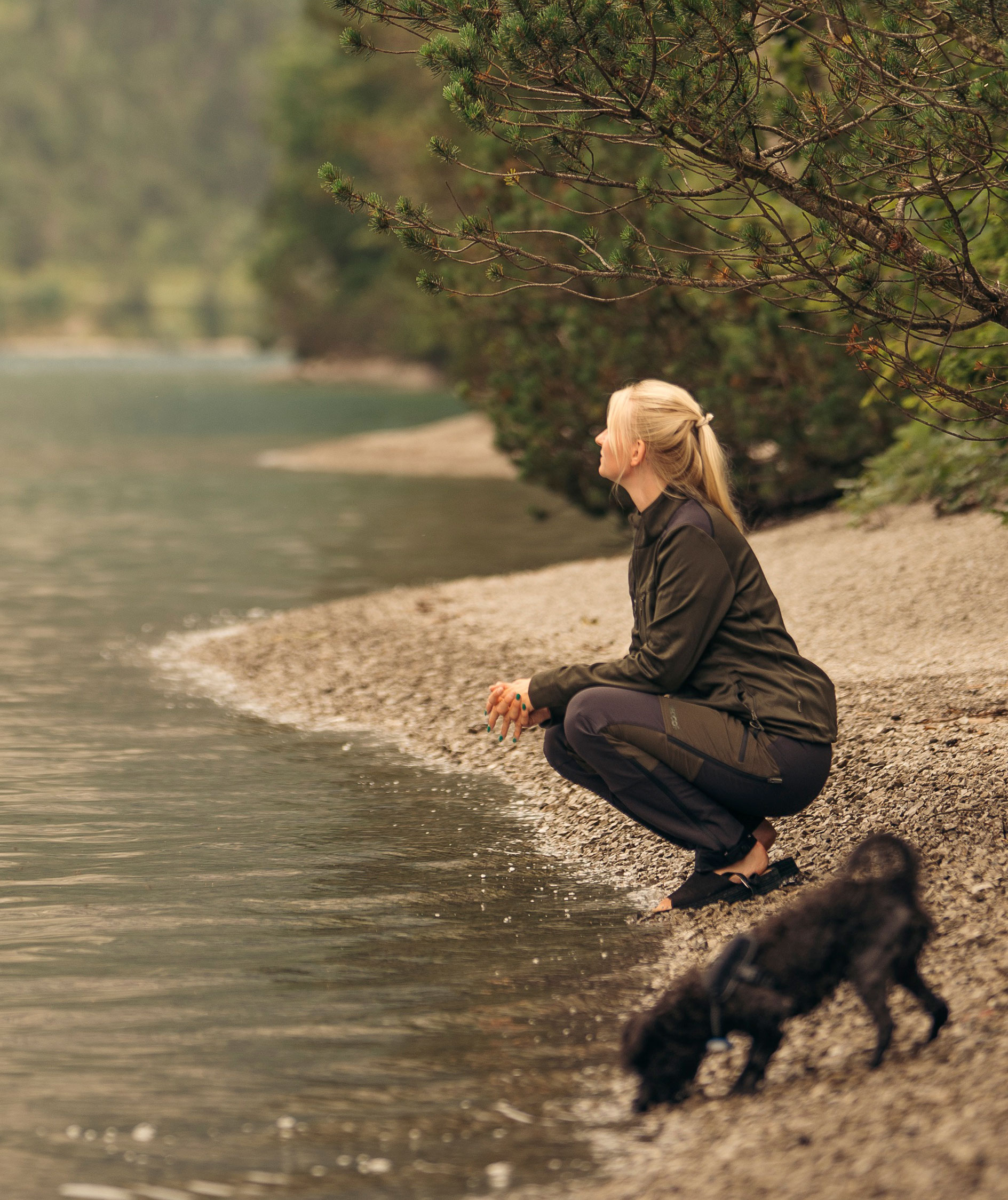 Pinewood Abisko Adventure dame jagtbukser, Moss green, large image number 4