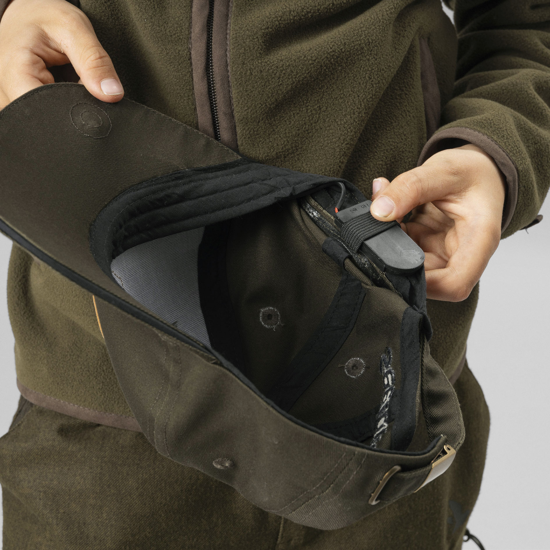 Seeland Skarn LED keps till barn, Pine green, Pine green, large image number 4